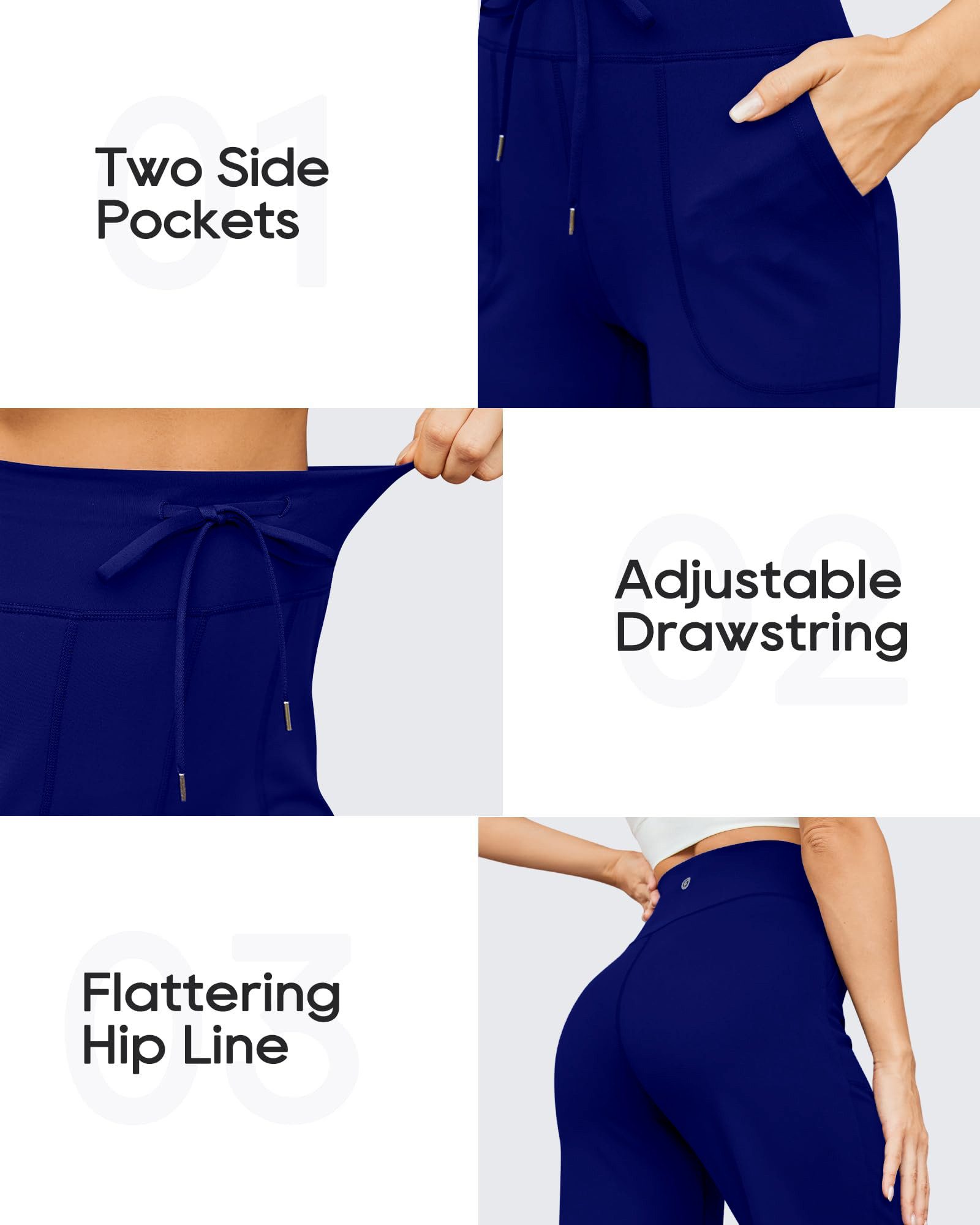 YI Schlaghose Yogahose Damen Flare Leggings Jogginghose Hohe Elegante Schla günstig online kaufen