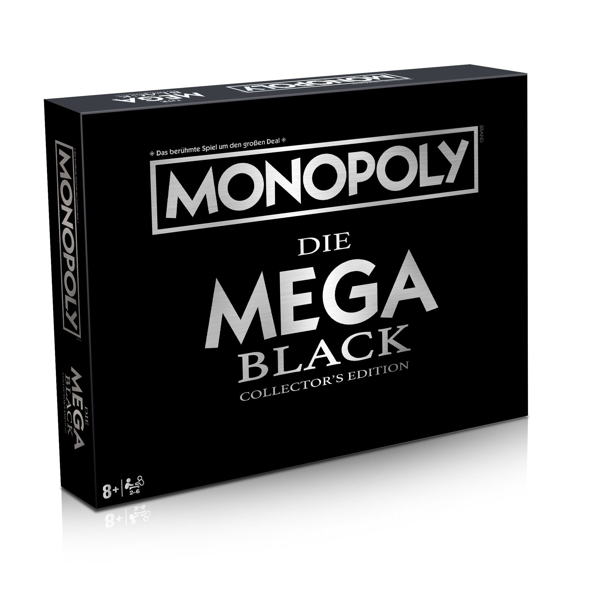 Winning Moves Spiel, Brettspiel »Monopoly Mega Black Edition Brettspiel ...