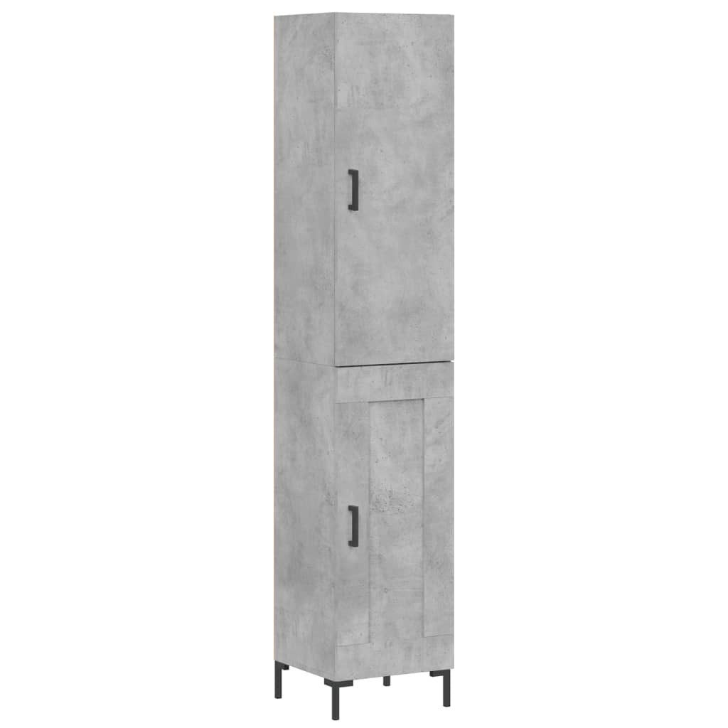 vidaXL Highboard Highboard Betongrau 34,5x34x180 cm günstig online kaufen