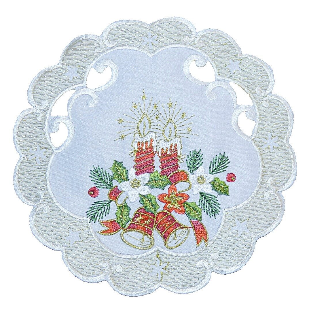 Westernlifestyle Tischdecke Creme Gold farbene Weihnachtsdecke Tischläufer günstig online kaufen