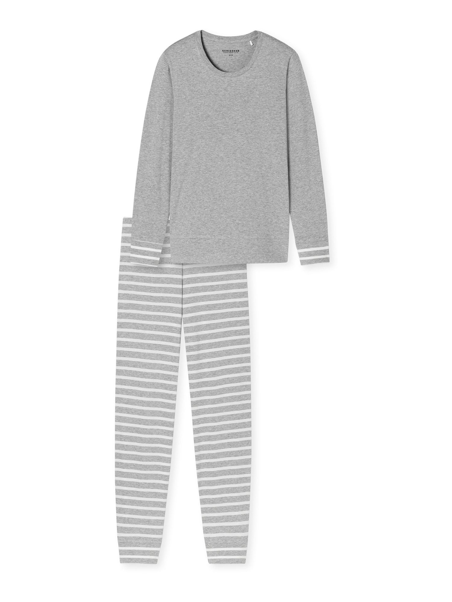 Schiesser Pyjama Casual Essentials (2 tlg) schlafanzug schlafmode bequem günstig online kaufen