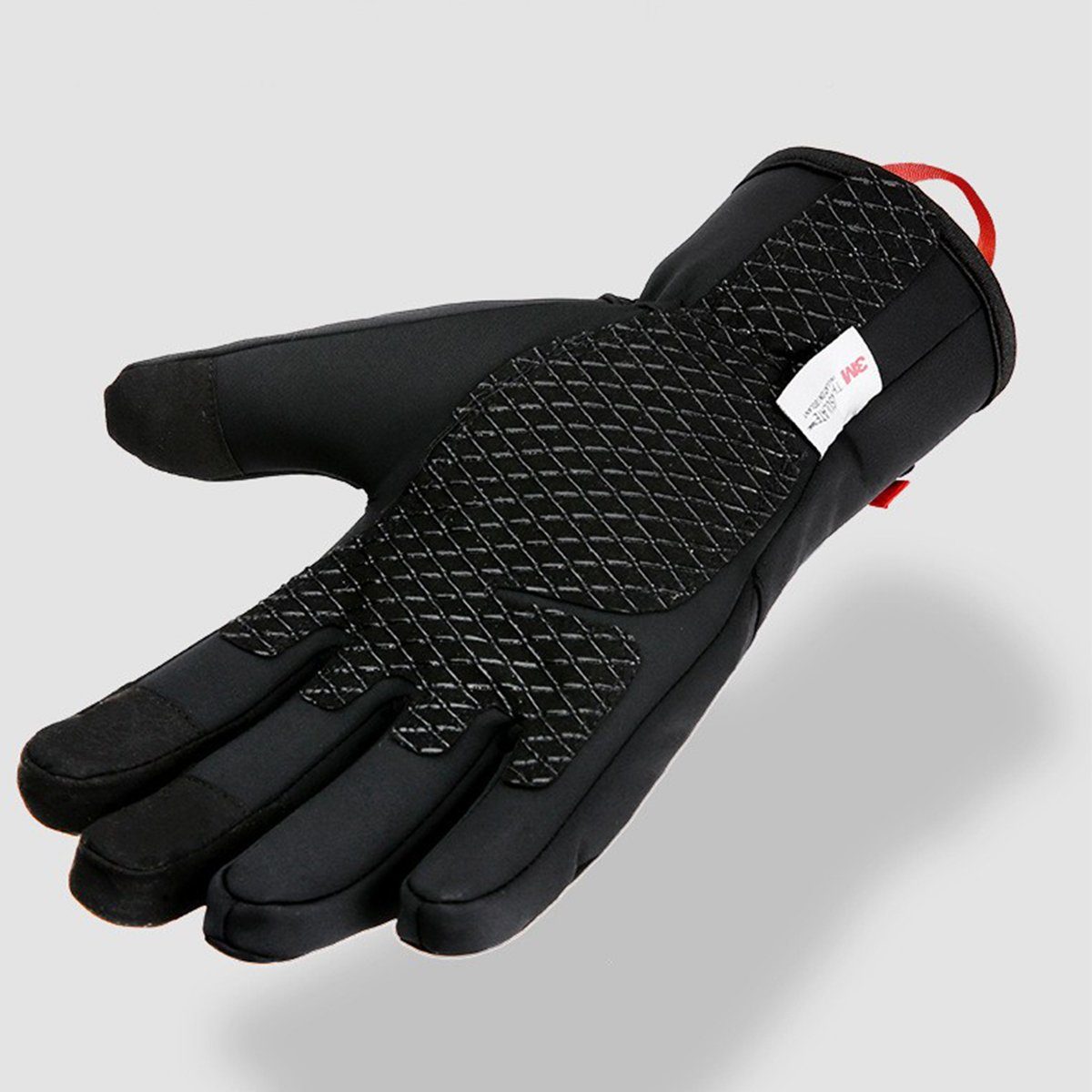 Schwarz Ski Fahrradhandschuhe Winterhandschuhe Handschuhe Anti-Rutsch Membrane Fahrradhandschuhe Touchscreen-Funktion und wasserdichter mit XDeer