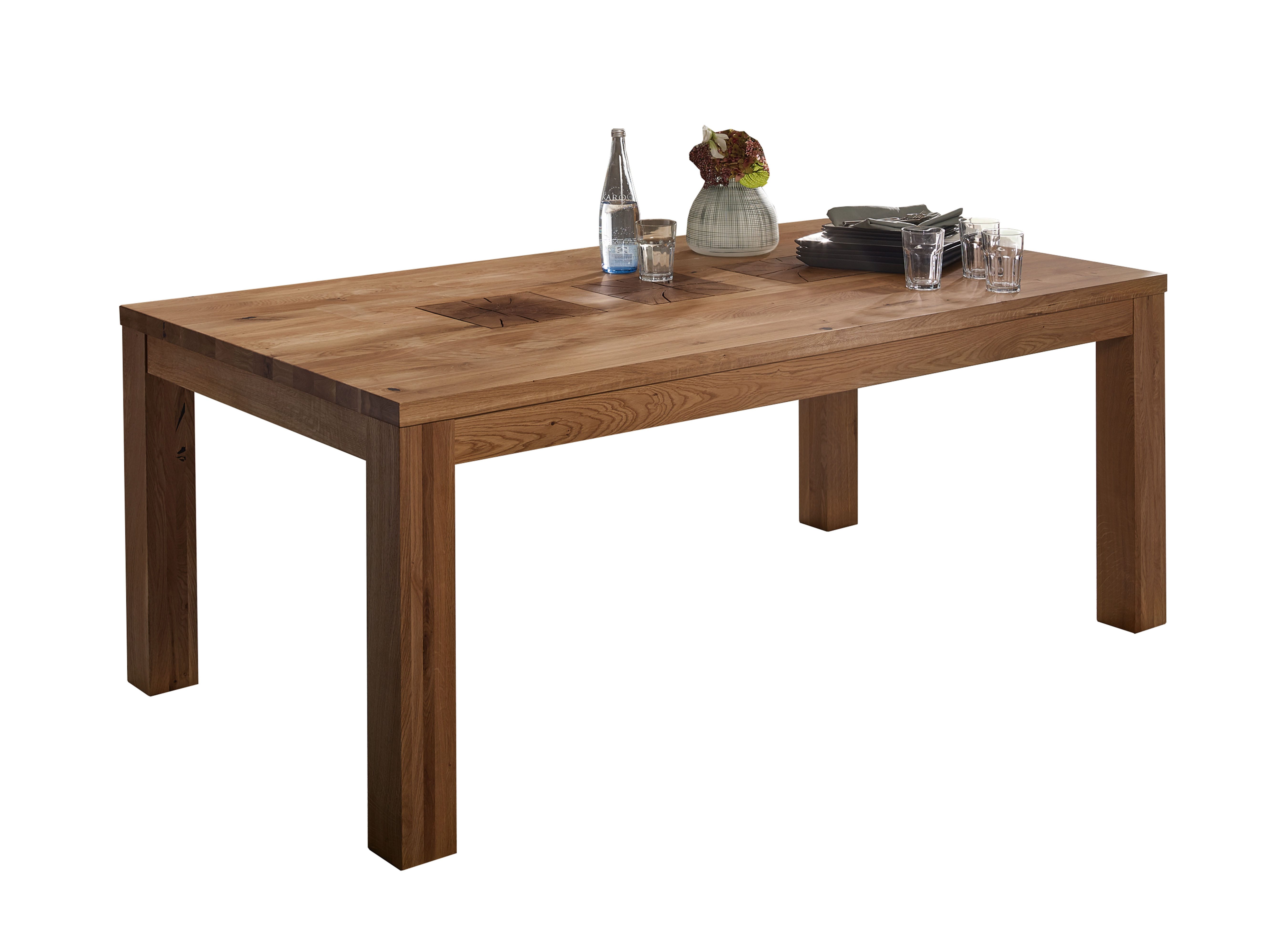 Woodroom Esstisch Tartu (massive Wildeiche geölt), Tisch, Wohnzimmertisch, Holztisch