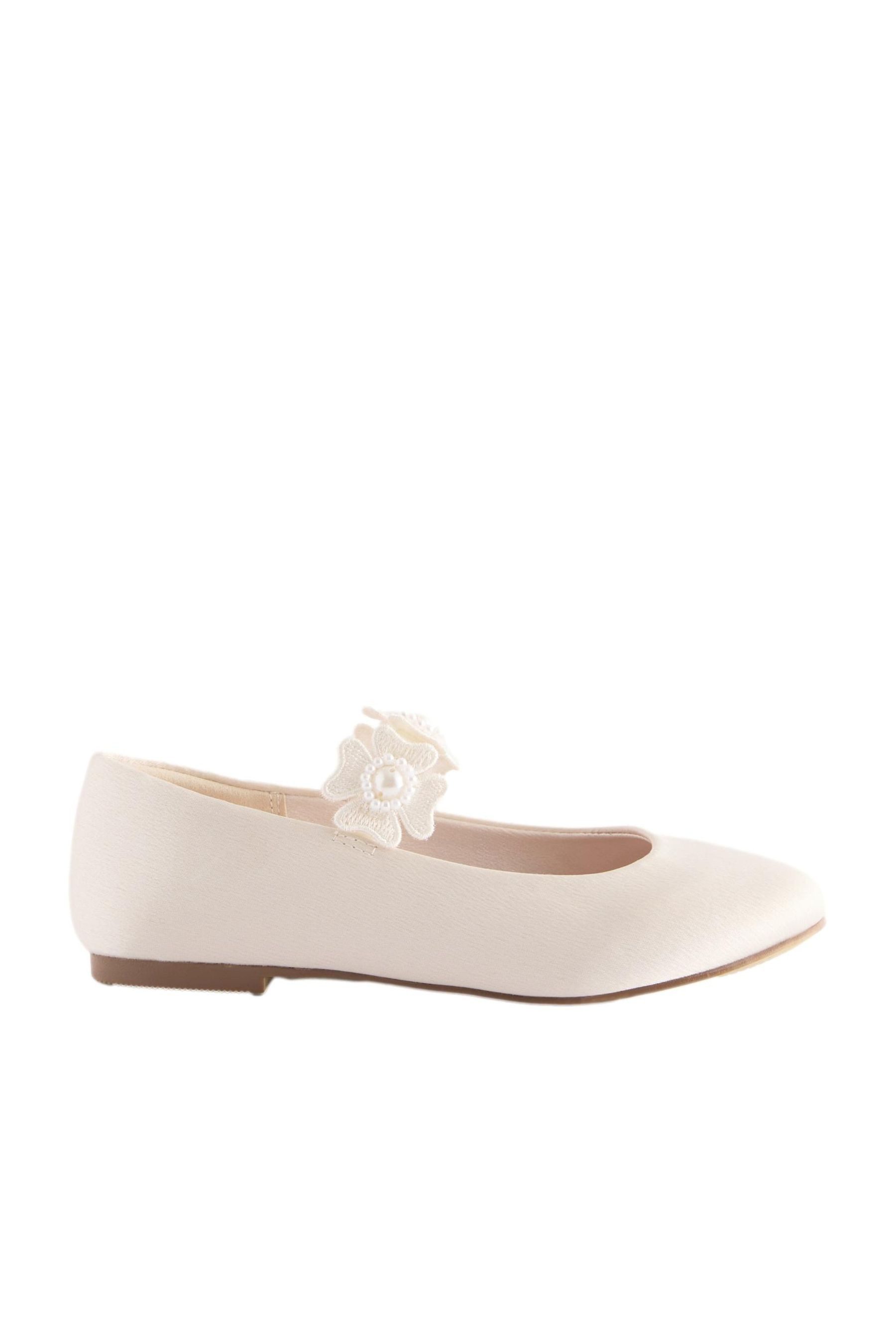 Festliche Schuhe mit Ansteckblume Ballerina