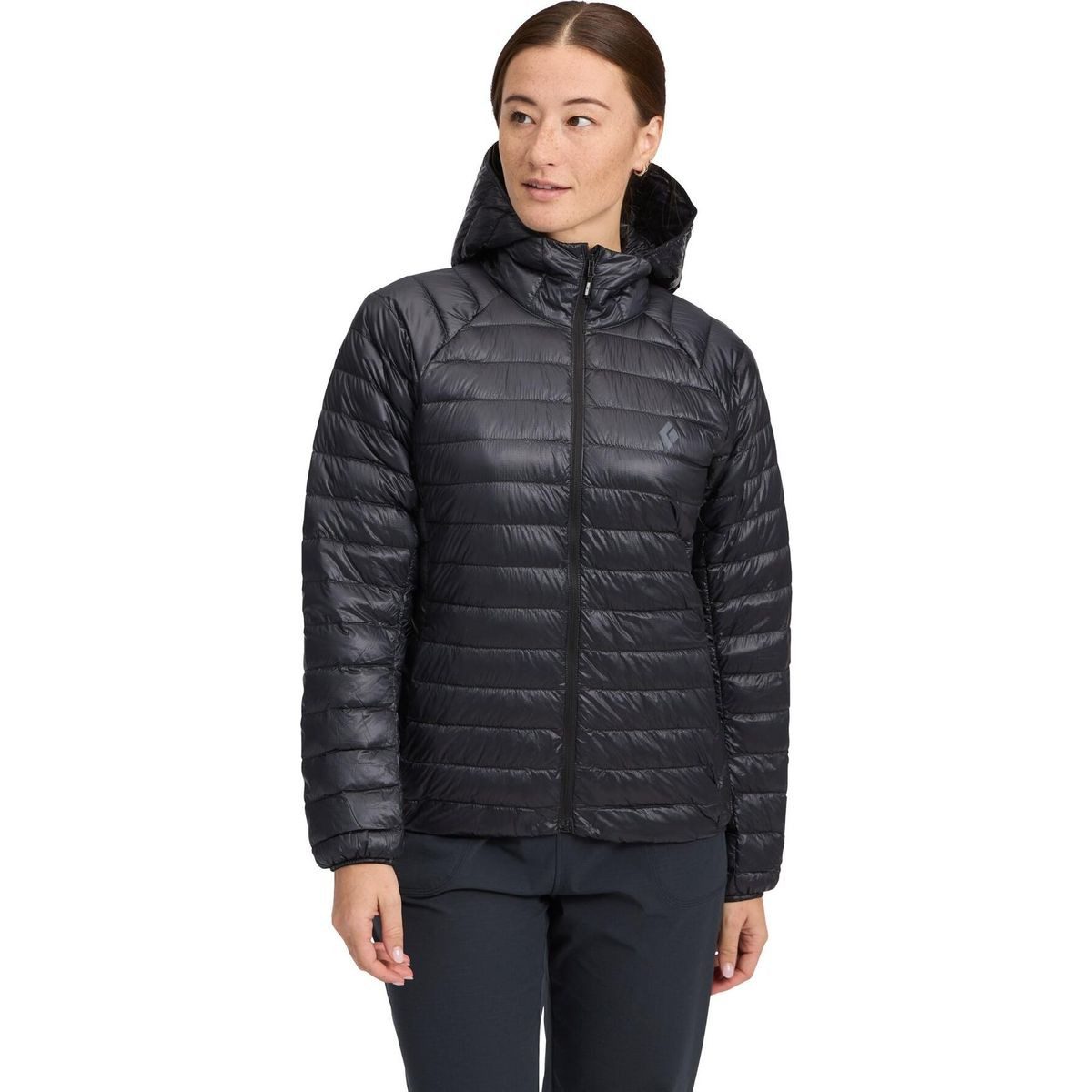 Black Diamond Outdoorjacke W Deploy Down 0.5 Full Zip Hoody Leichte und kompakte Isolierschicht für Wärme und Sicherheit bei