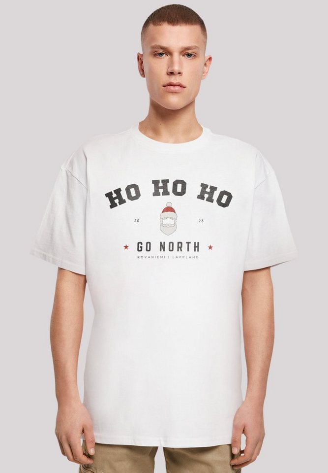 F4NT4STIC T-Shirt Ho Ho Ho Santa Claus Weihnachten Weihnachten, Geschenk,  Logo, Dickes und weiches Baumwollgewebe (240 gsm)