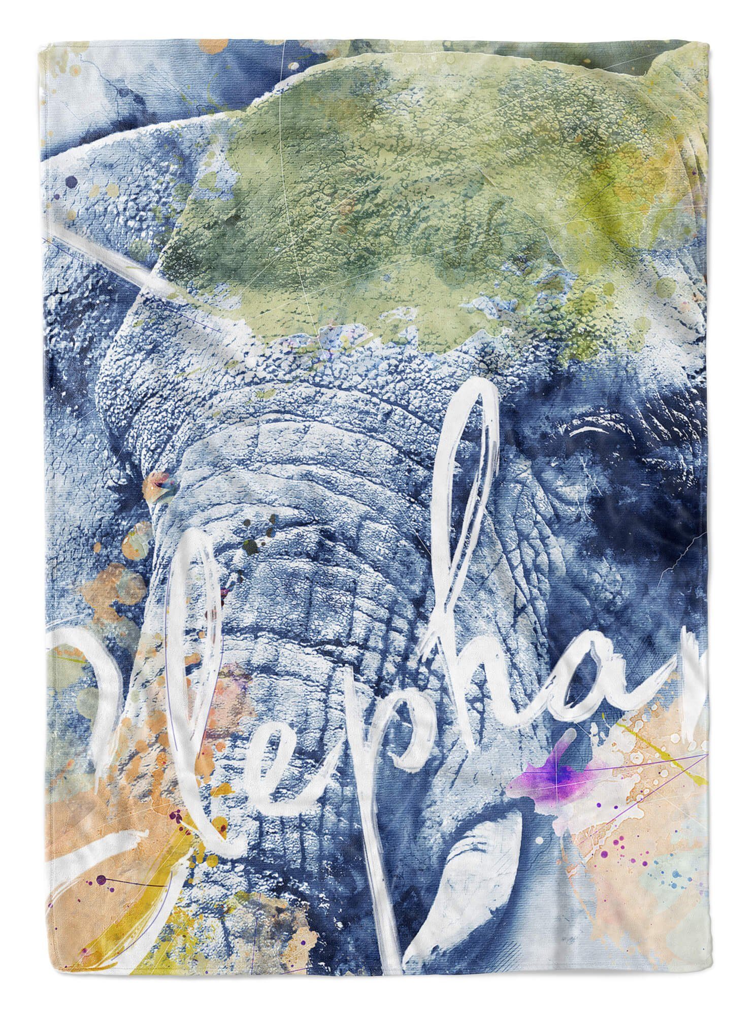 Verkaufe viele Produkte von Sinus Art Handtücher Handtuch (1-St), Kuscheldecke Handtuch Wild Elepha, Strandhandtuch Baumwolle-Polyester-Mix Saunatuch SplashArt Serie Tier Kunstvoll