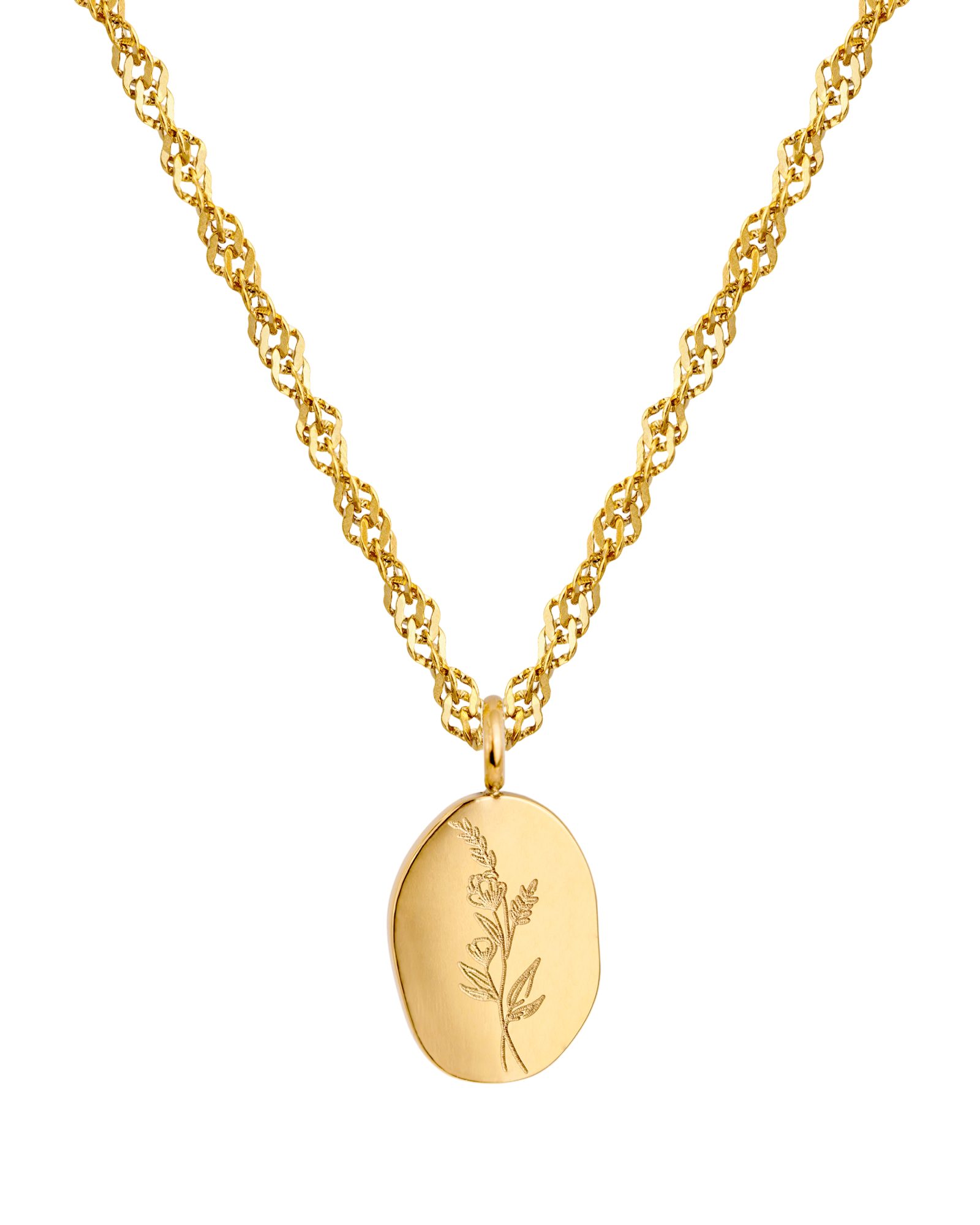LUAMAYA Kette mit Anhänger Bouquet Coin Necklace