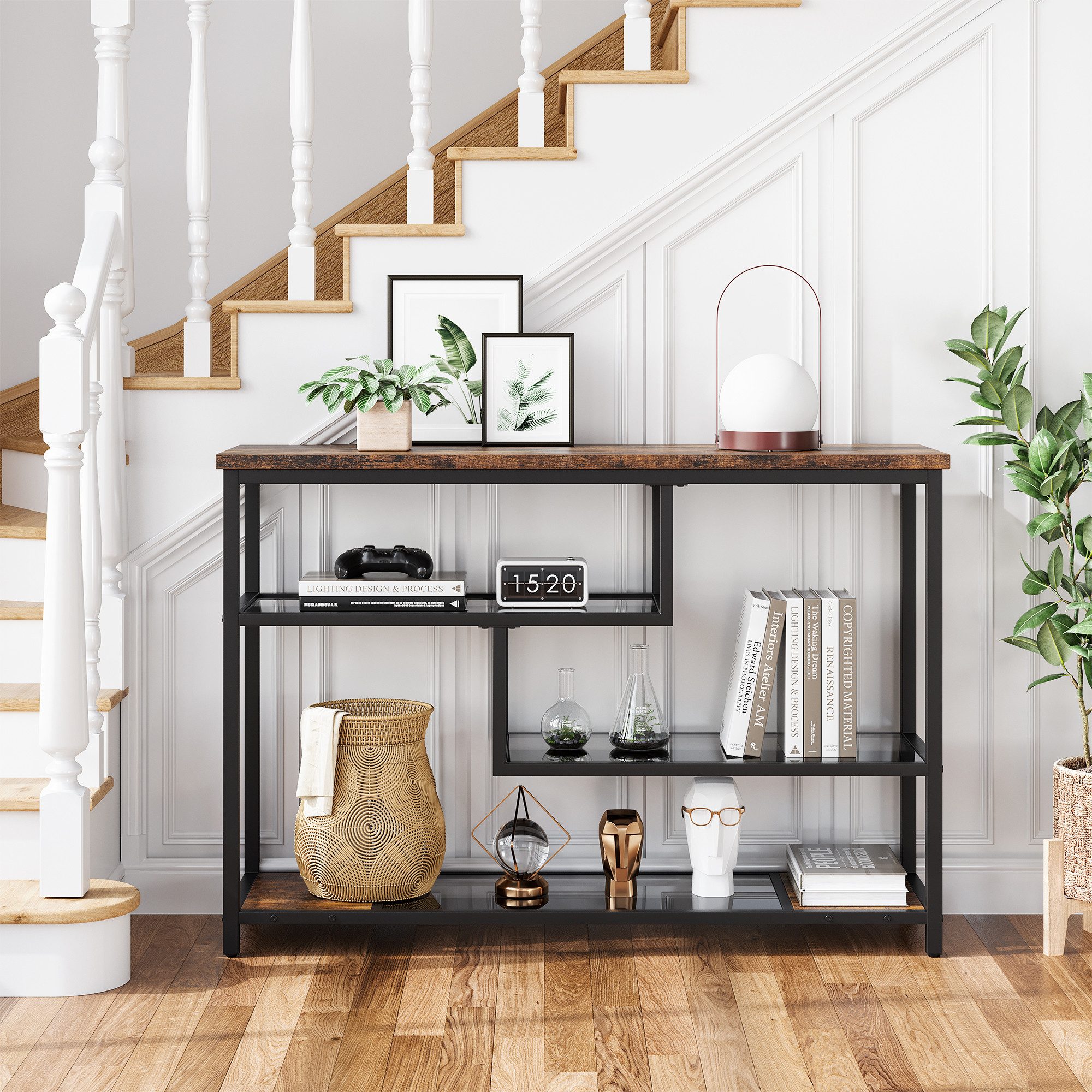 GarveeMore Konsolentisch Konsolentisch,4-stufiger schmaler Eingangstisch,So günstig online kaufen