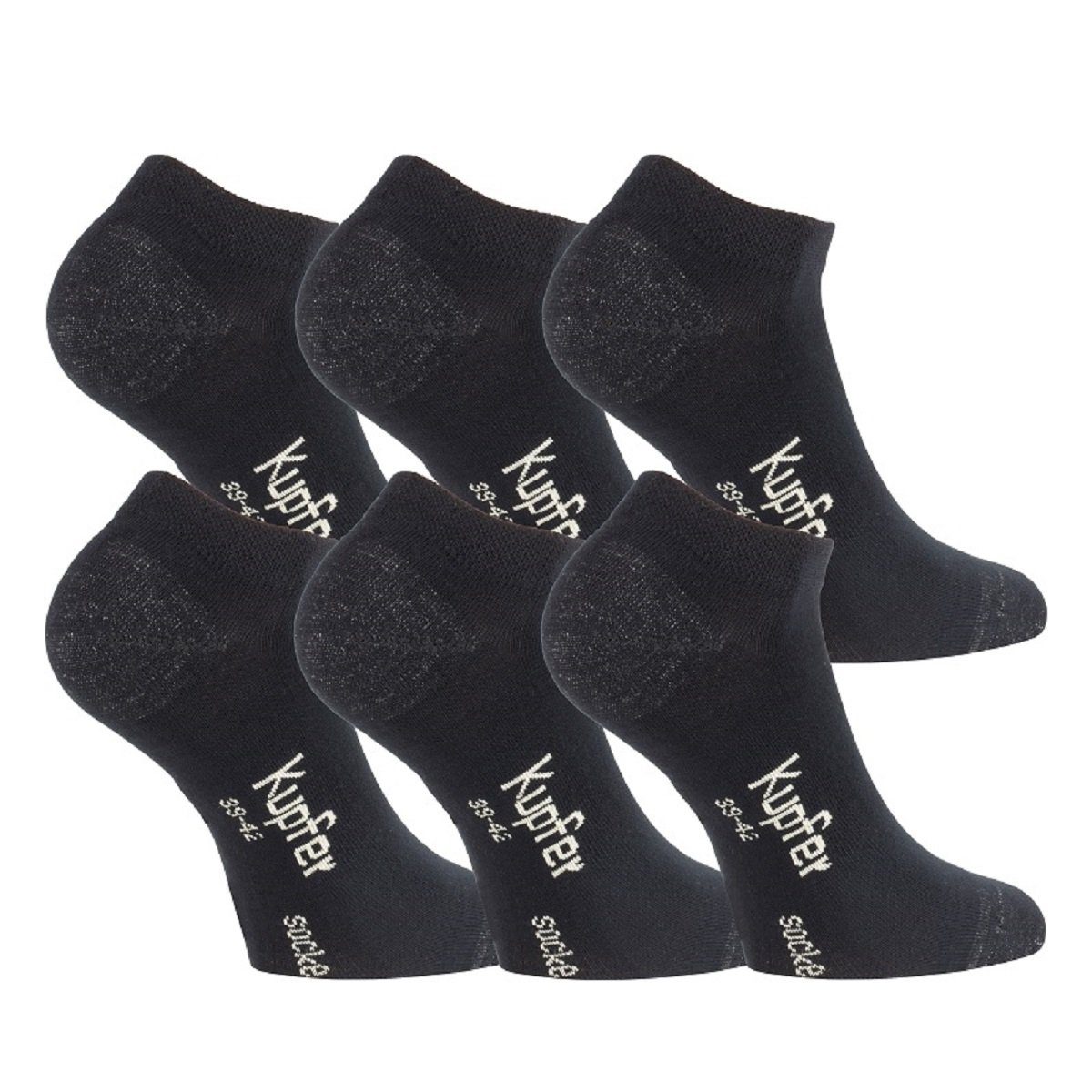TippTexx 24 Sneakersocken 6 Paar Bambus Sneakersocken mit Kupferfasern supe günstig online kaufen