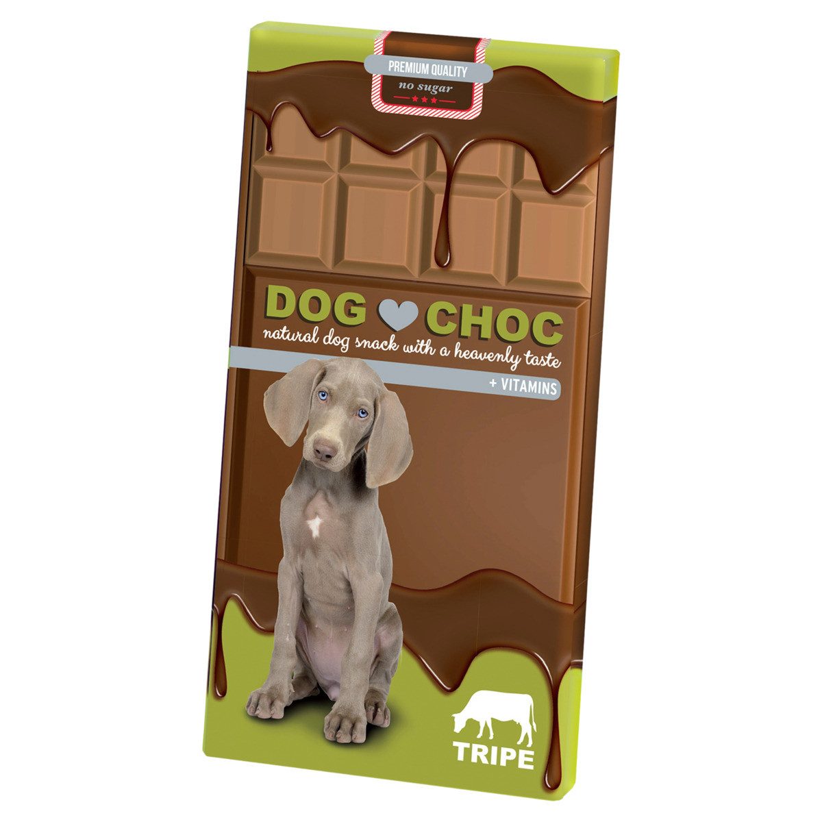 DUVO+ Hundeschokolade Dog Choc Pansen 100 g, Snack für: Hund