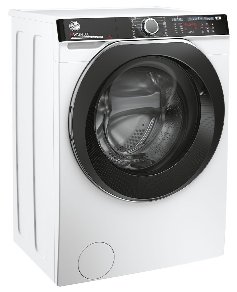 Hoover Waschmaschine HWP 411AMBC/1-S, 11 kg, 1400 U/min, Power Care, ActiveSteam, hOn App / Wi-Fi + Bluetooth