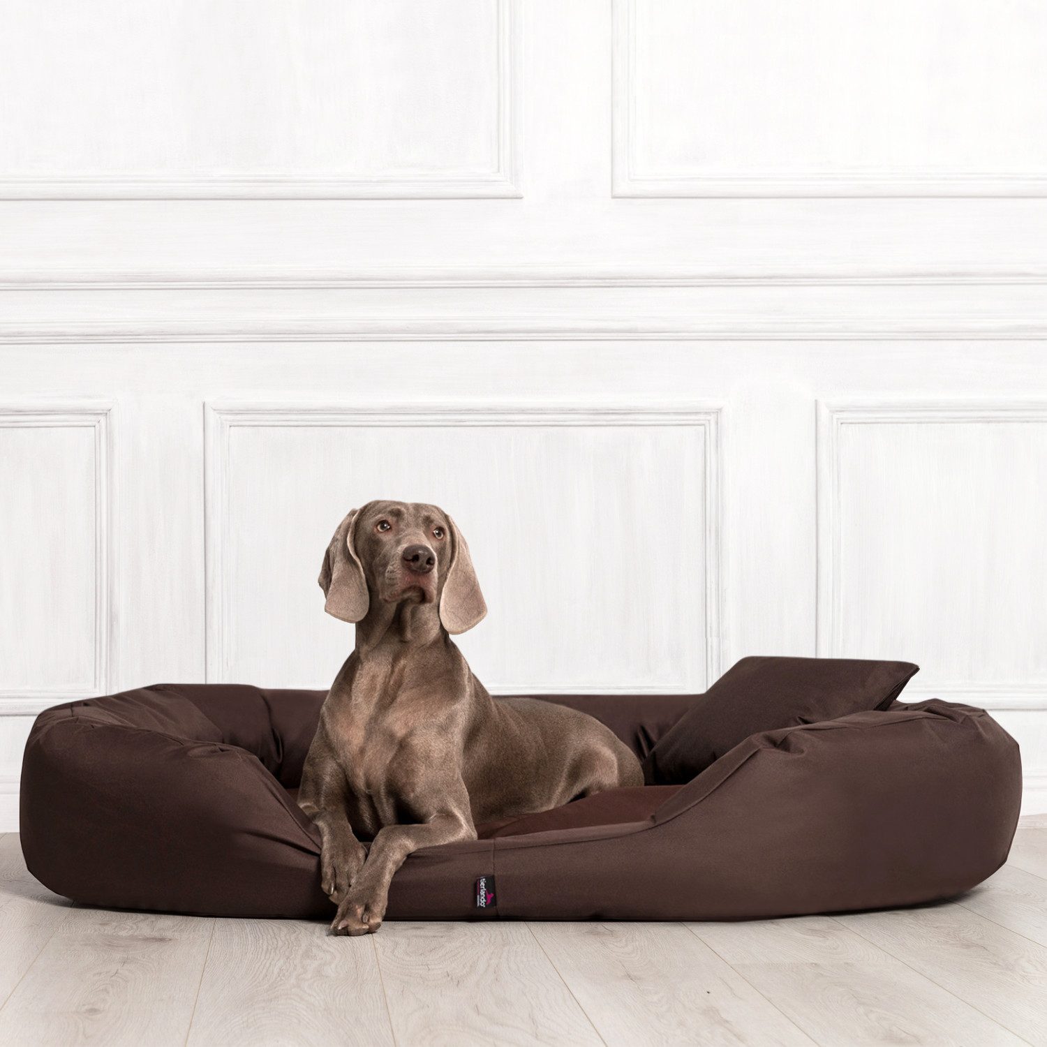 Thumbnail - tierlando® Tierbett Orthopädisches Hundebett SAMMY, Robuster Polyester, Dicke Umrandung, Dicke Umrandung zur bequemen Ko...