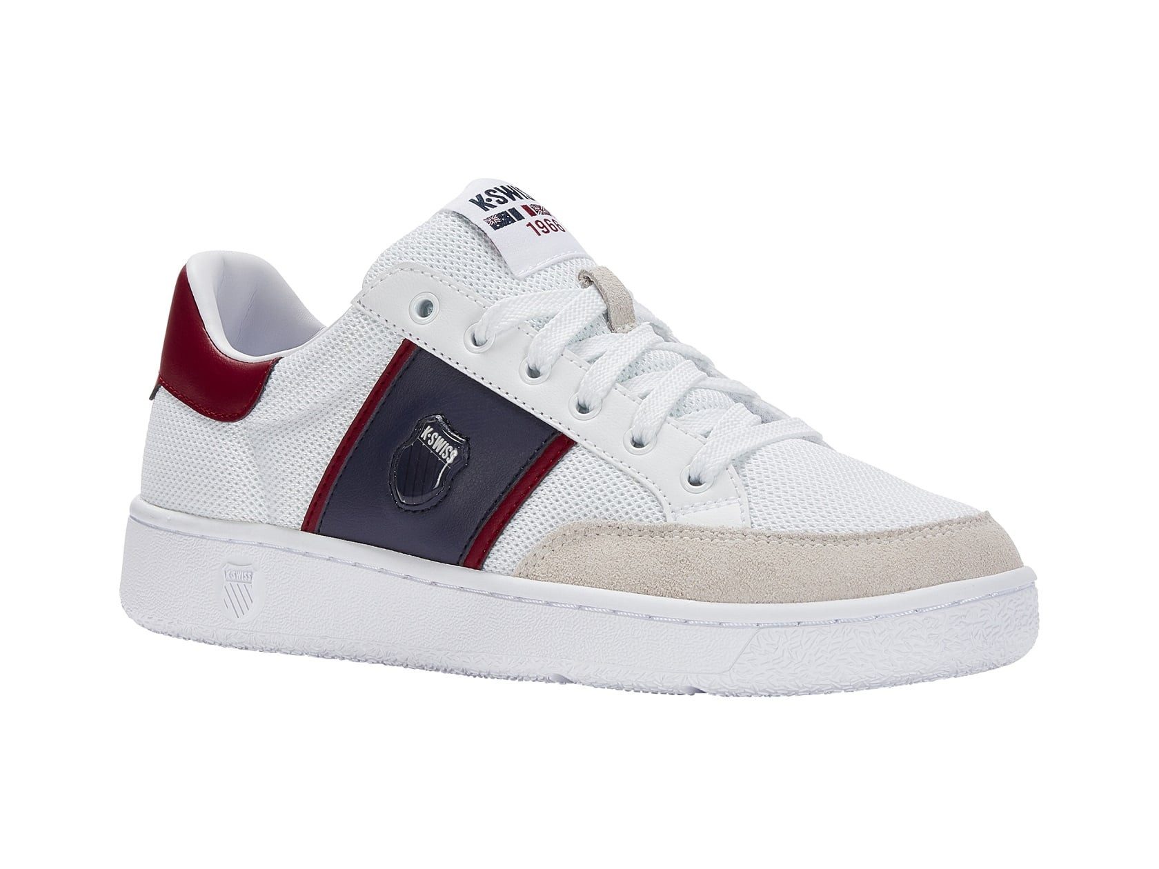 K-Swiss Slammtennis CC TXT weiss/rot/peacoat Herren Sneaker