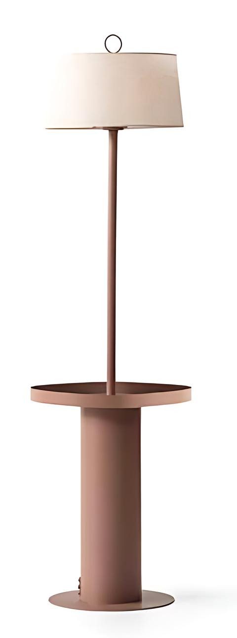 JVmoebel Stehlampe Moderne beige Stehlampe aus Metall für gemütliches Licht, Ohne Leuchtmittel, Made in Europe