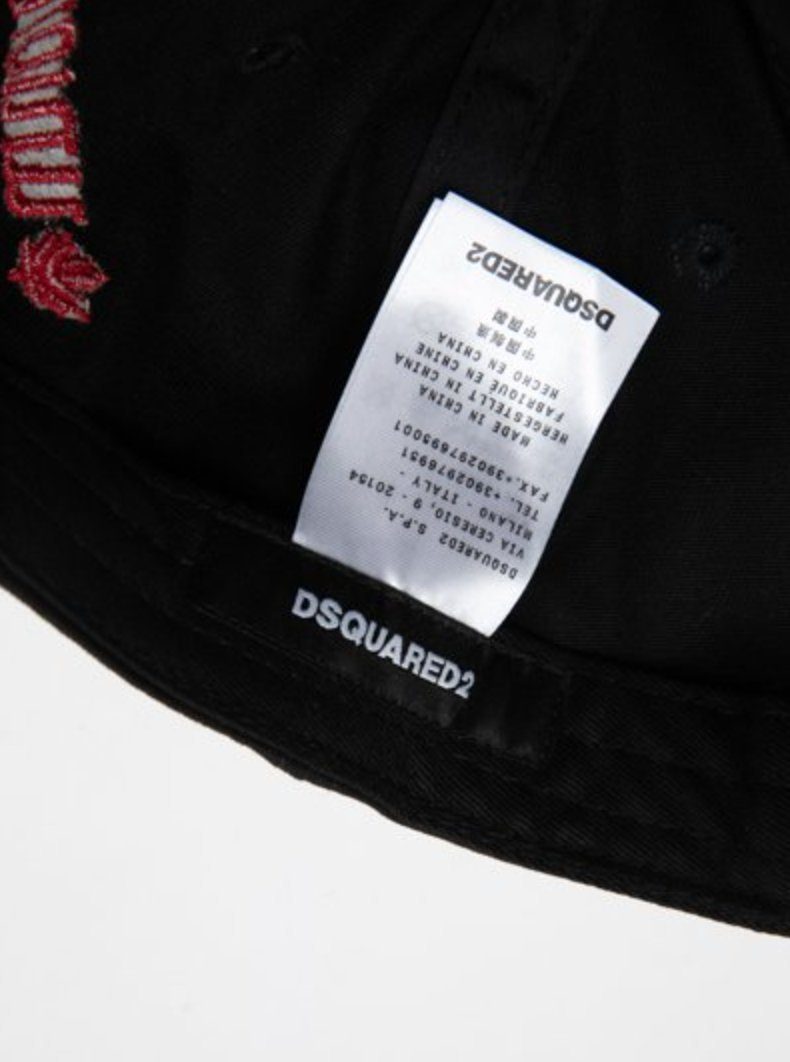 Dsquared2-Cap-265-Schwarz Cap Dsquared2 Baseball