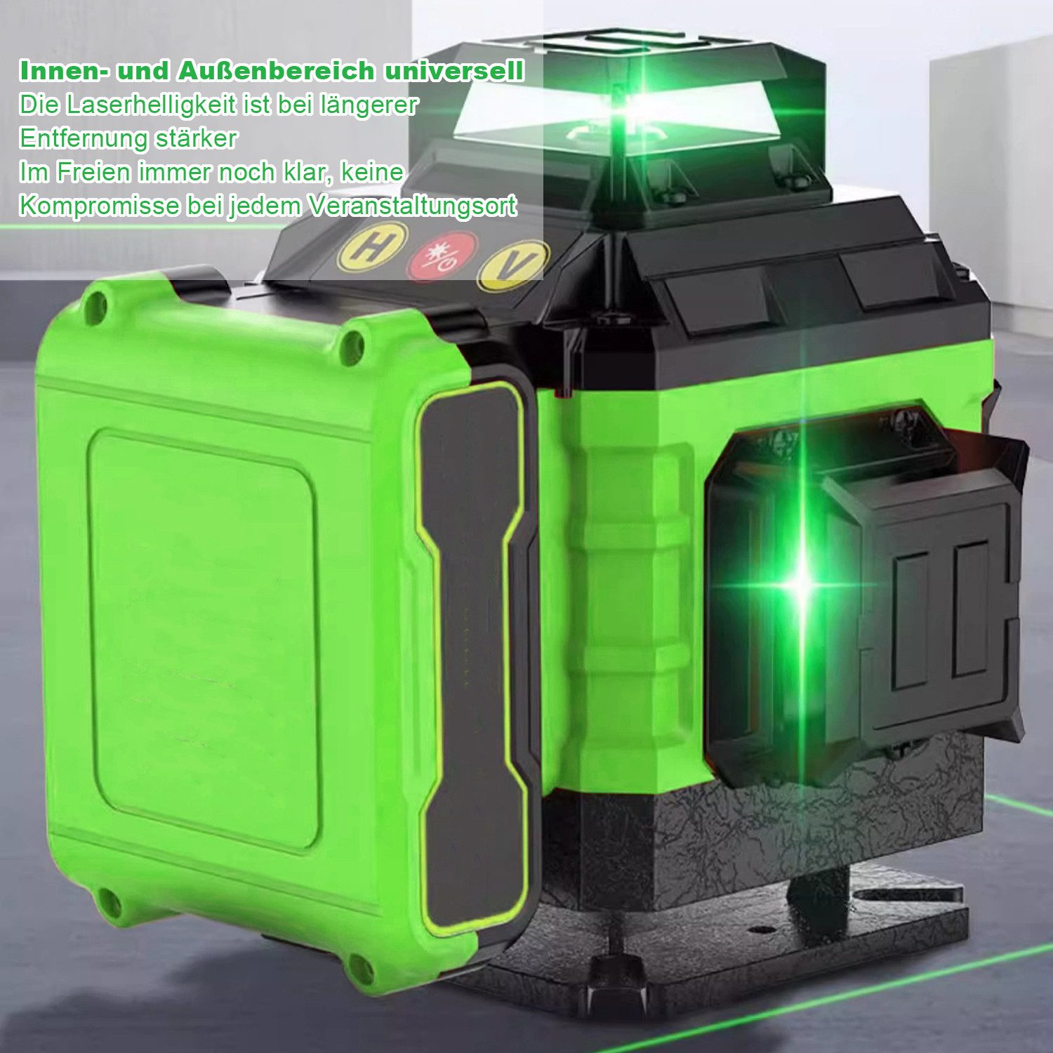 OKWISH Laserwasserwaage Kreuzlinienlaser mit Stativ 4D 16 Linienlaser IP54 günstig online kaufen