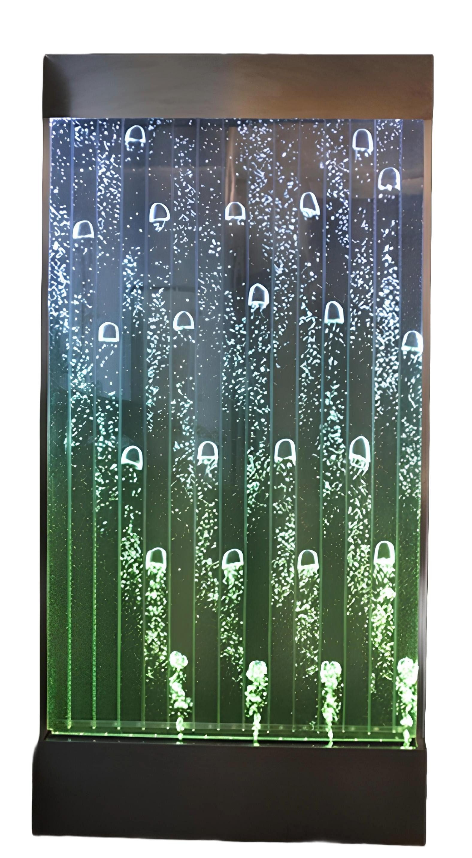 Xlmoebel Zimmerbrunnen Wandpaneel mit LED-Wasserblasen Wasserwand - Modernes Design, (Water Wall), Hergestellt in Europa