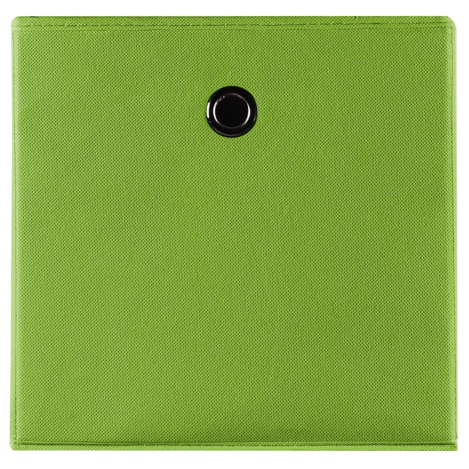 IDIMEX Aufbewahrungsbox ELA (Set), Aufbewahrungsboxen im 2er Set, Regalboxen mit Griff 27x27cm grün