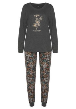 Vivance Dreams Pyjama (4 tlg., 2 Stück) mit Frontdruck