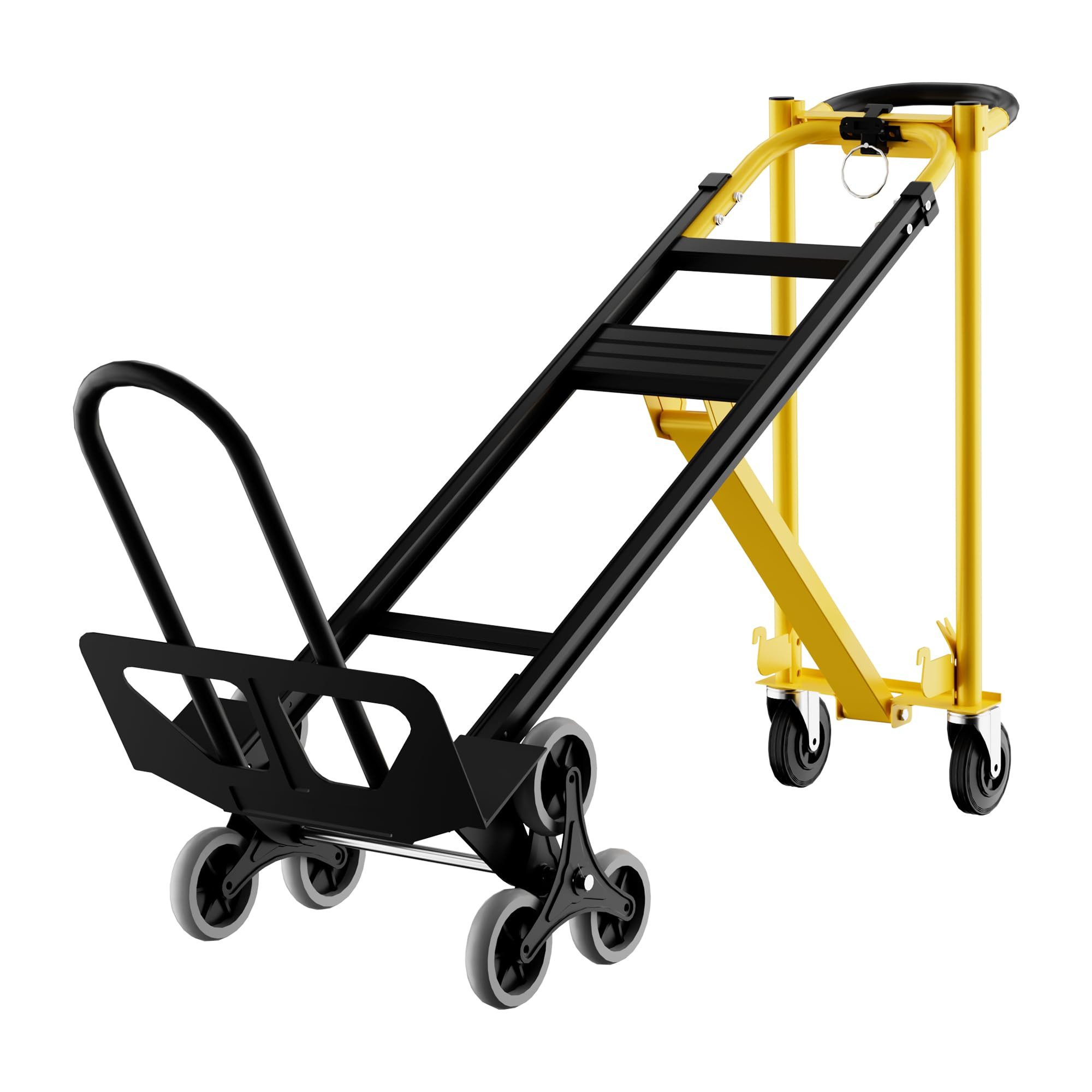 GarveeMore Sackkarre 3 in 1 Treppe Klettern Dolly Klappbarer Warenkorb für Zuhause