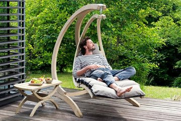 Amazonas Hängesessel Swing Lounger Anthracite - Schwebelige + Sitzkissen + Spiralfeder