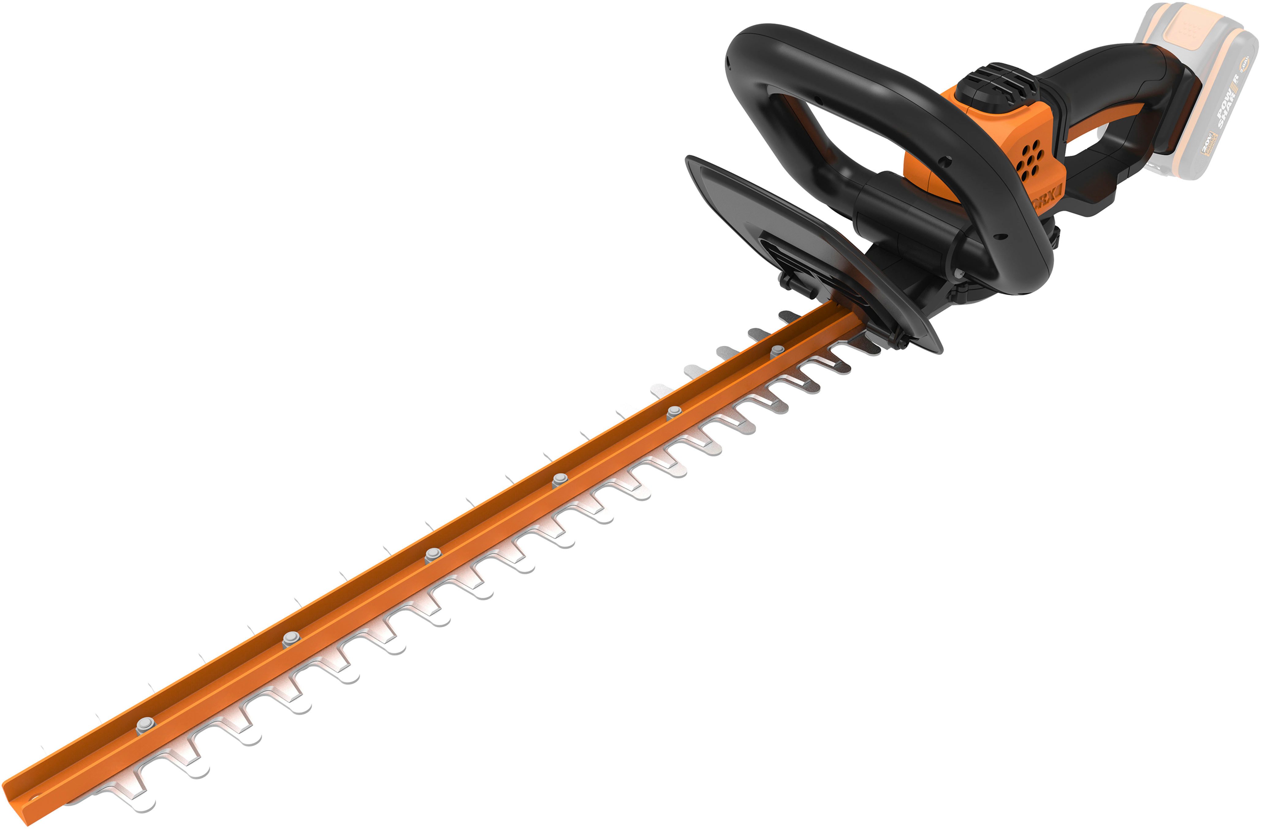 Worx Akku-Heckenschere WG261E.9, 44 cm Schwertlänge, 16 mm Zahnabstand, ohne Akku und Ladegerät