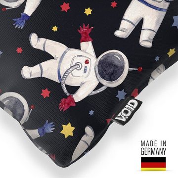Kissenbezug, VOID (1 Stück), Astronaut Sterne Bunt Rakete Kinder Weltall Kinderzimmer Spielzeug al