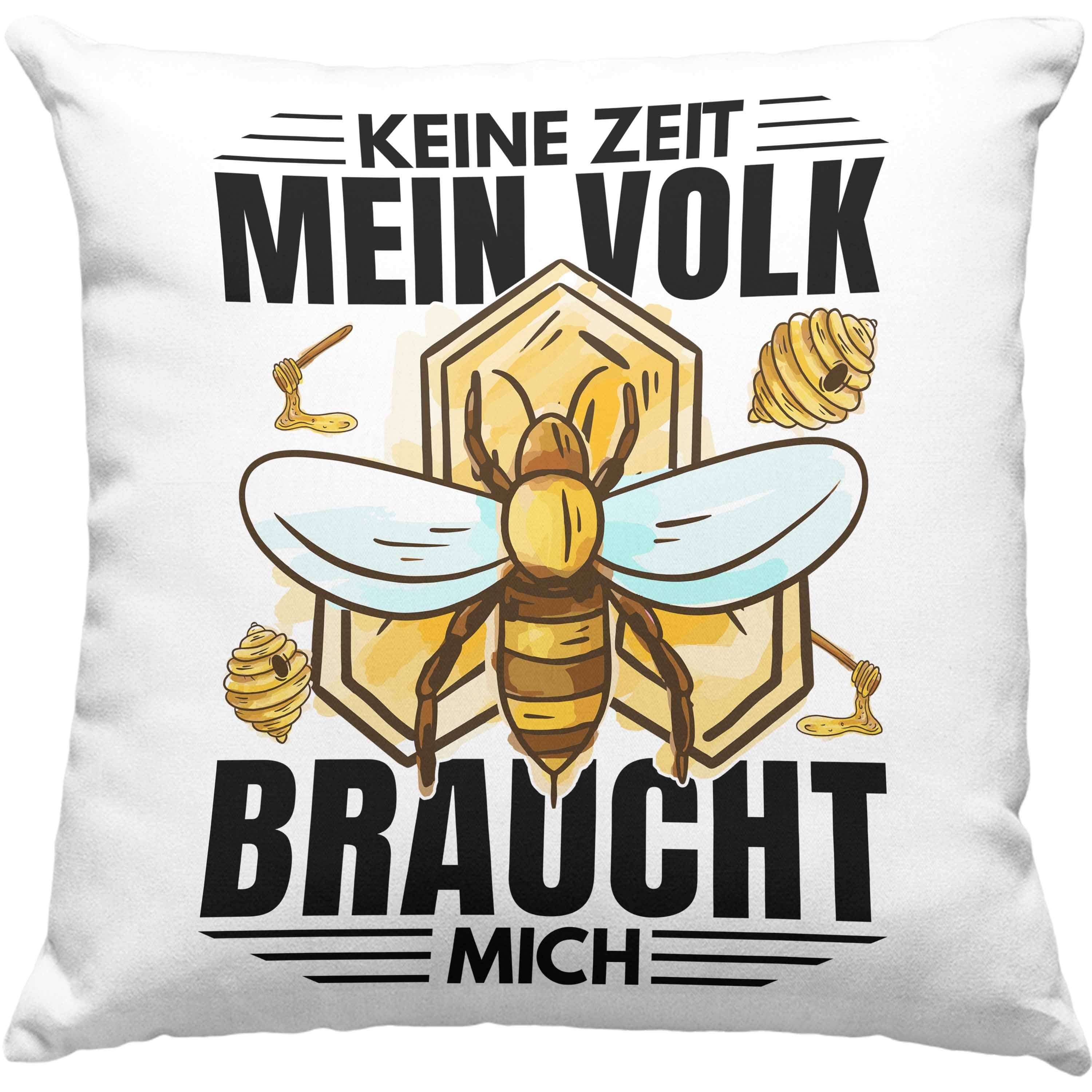 Trendation Dekokissen Trendation - Imker Geschenk Kissen Spruch Geschenkidee Bienen Bienenzüchter Dekokissen mit Füllung 40x40 Rosa