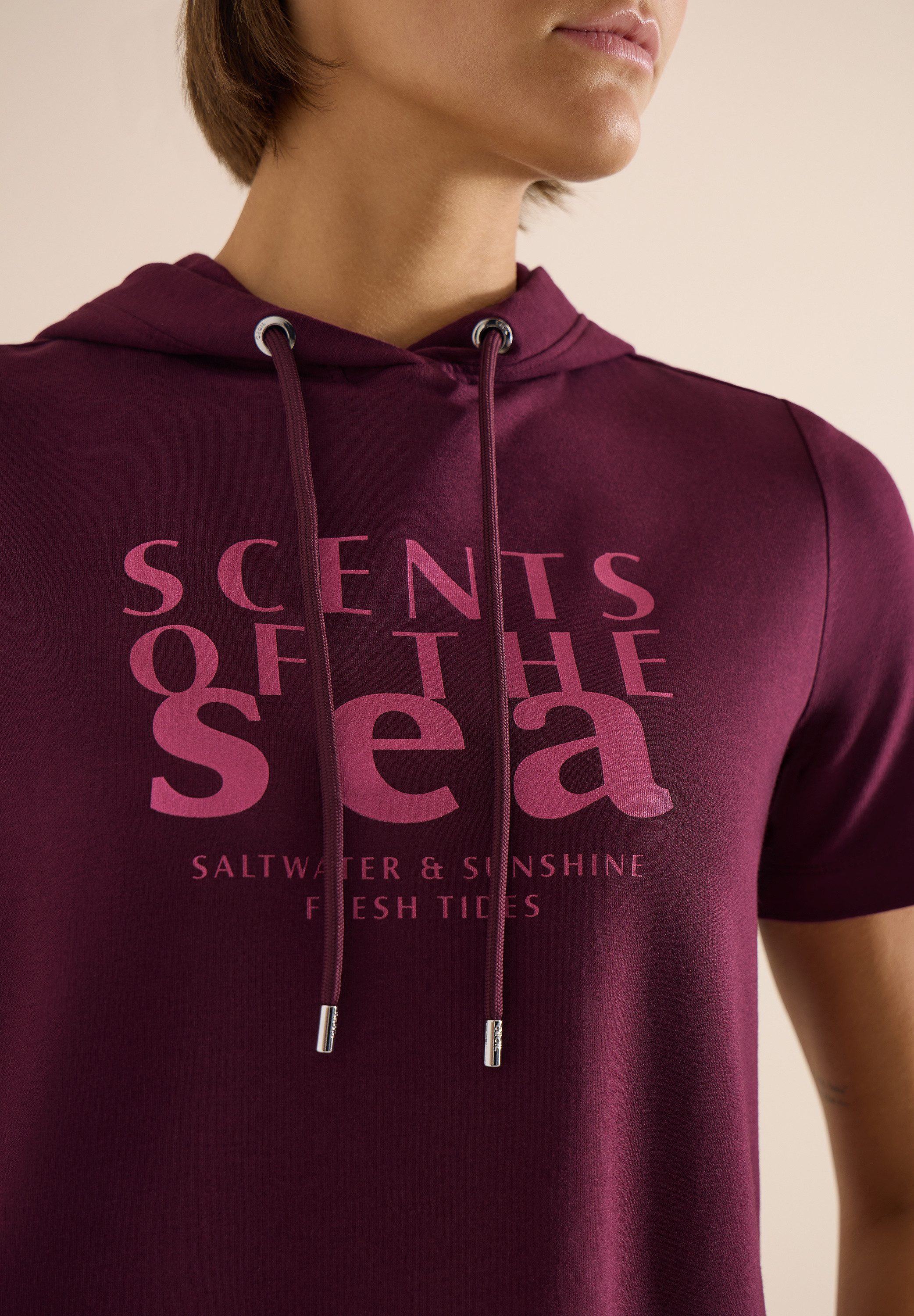 CECIL Kapuzenshirt mit Schriftzug