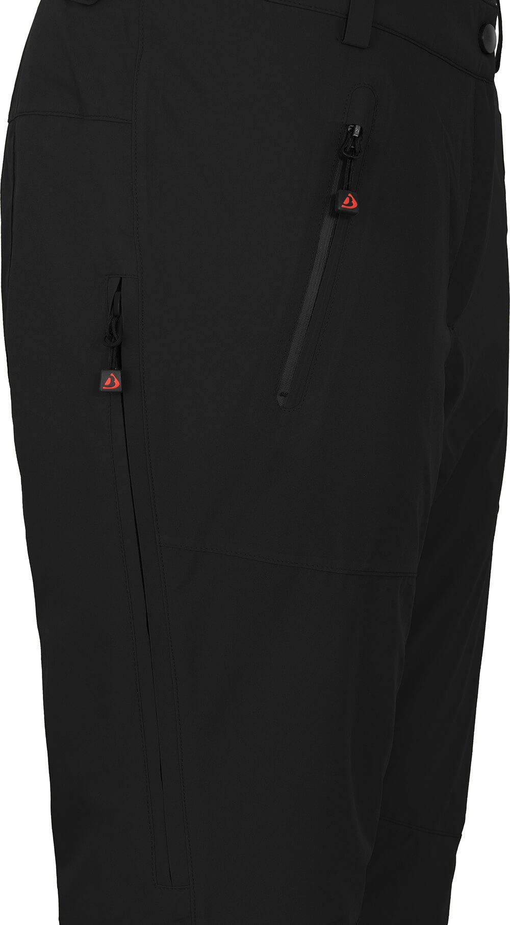 Bergson Skihose ICE Damen Skihose, wattiert, 20000 mm Wassersäule, Kurzgrößen, schwarz