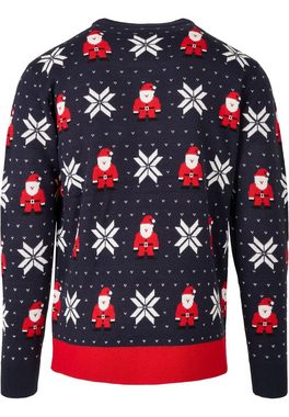 URBAN CLASSICS Strickpullover Herren Nicolaus And Snowflakes Sweater (1-tlg)