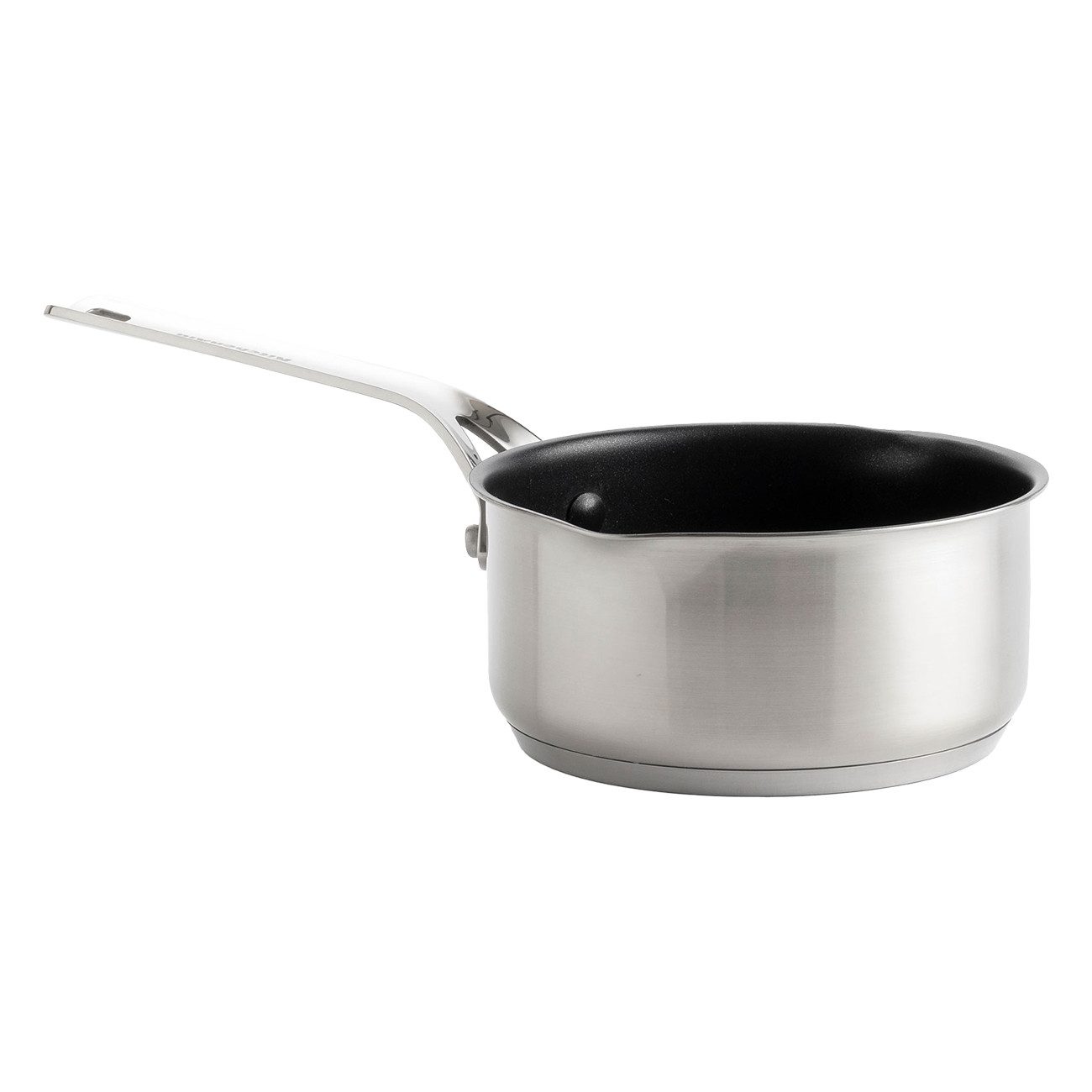 KitchenAid Kasserolle Stainless Steel (CC005738-001), Edelstahl, Kasserolle 16 cm, Edelstahl-Induktionsboden mit Aluminiumkern
