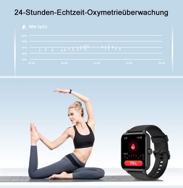 blackview R30 Smartwatch (1.85 Zoll), Pulsuhr und Fitness Tracker, IP67 Wasserdicht, für Android IOS