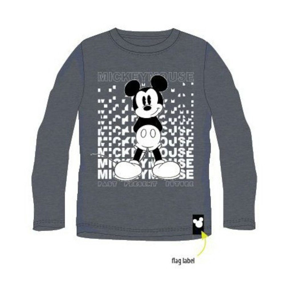 Disney T-Shirt "Past Mouse - Mickey Present langärmeliges Future" - T-Schirt