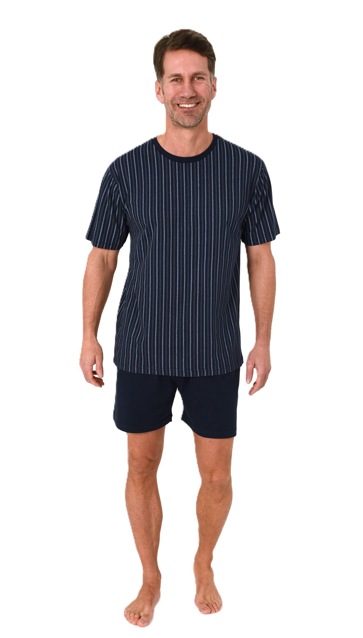 Normann Pyjama Normann Herren Schlafanzug kurzarm Shorty Pyjama in edler Op günstig online kaufen