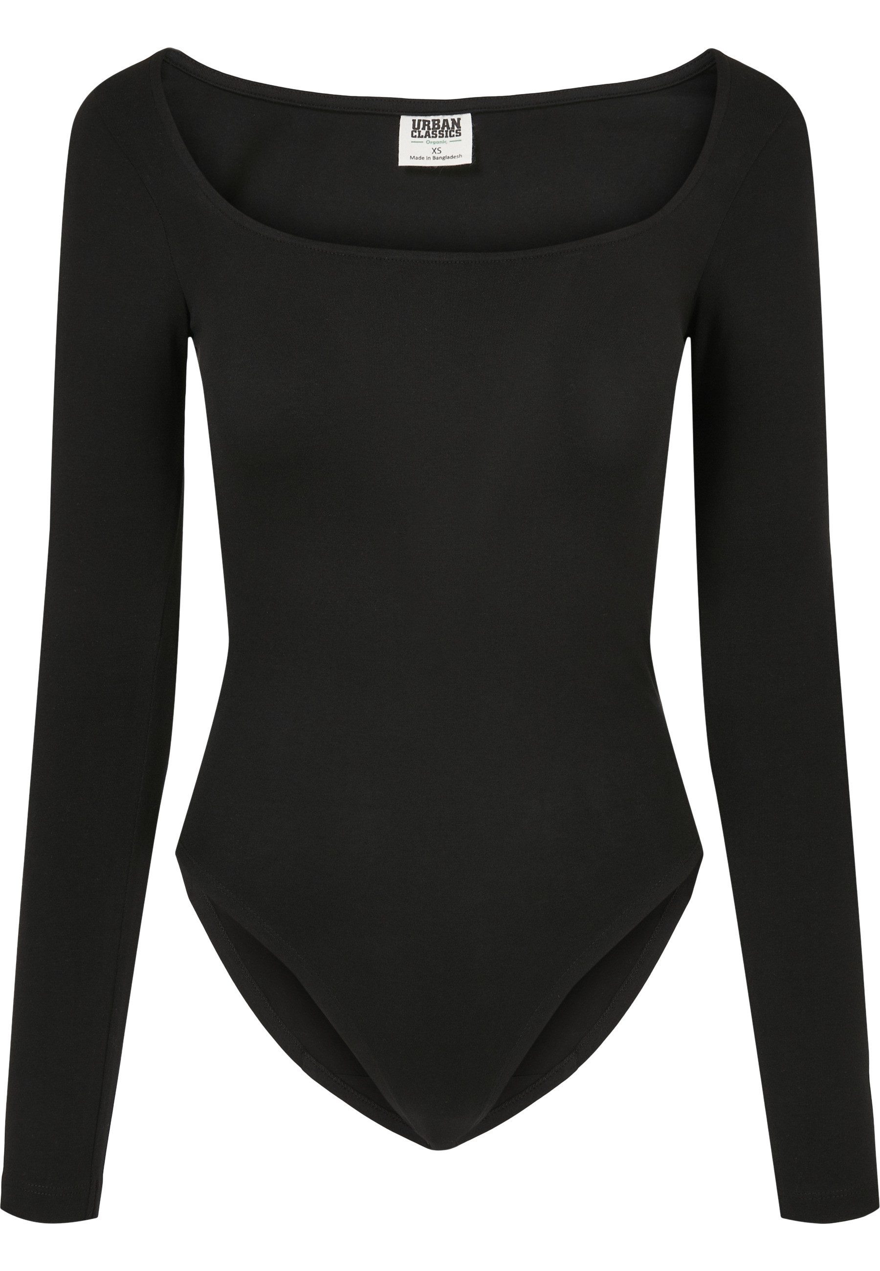 URBAN CLASSICS Langarmshirt Urban Classics Damen Ladies Organic Longsleeve Body (1-tlg)