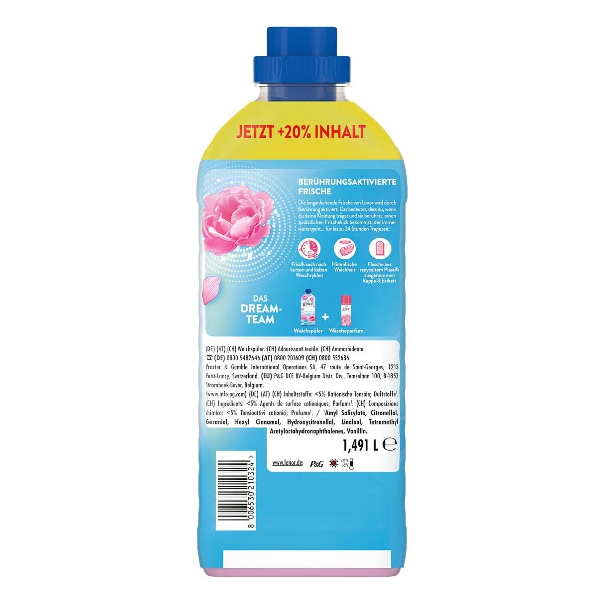 LENOR Frühlingsgarten Weichspüler (71 WL, 1,49 Liter)