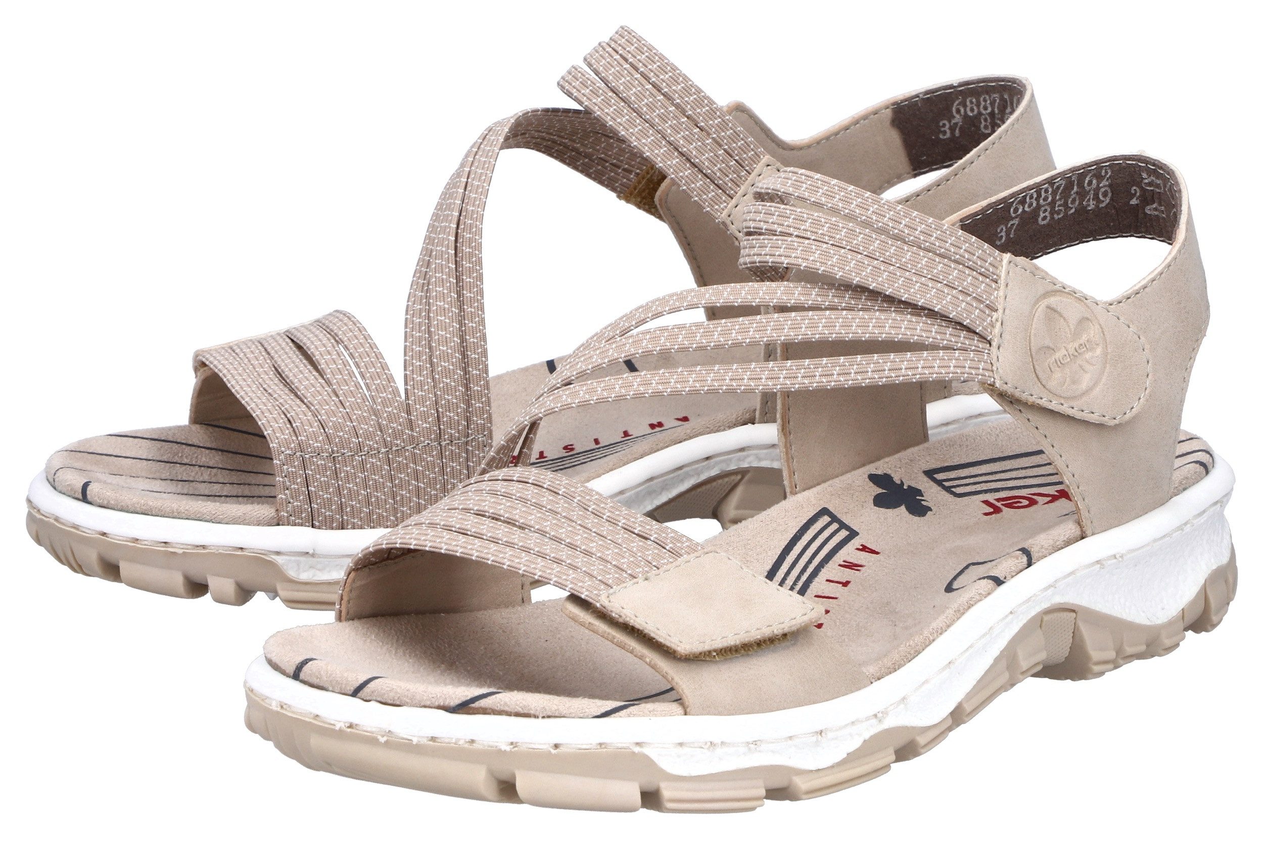Rieker Riemchensandale Sommerschuh, Sandalette, Klettschuh, im Sportslook