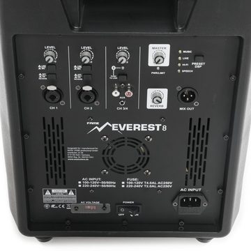 Fame Audio Lautsprechersystem (Everest 8, Aktives PA Säulensystem, Bluetooth DSP EQ, Leichtgewicht)