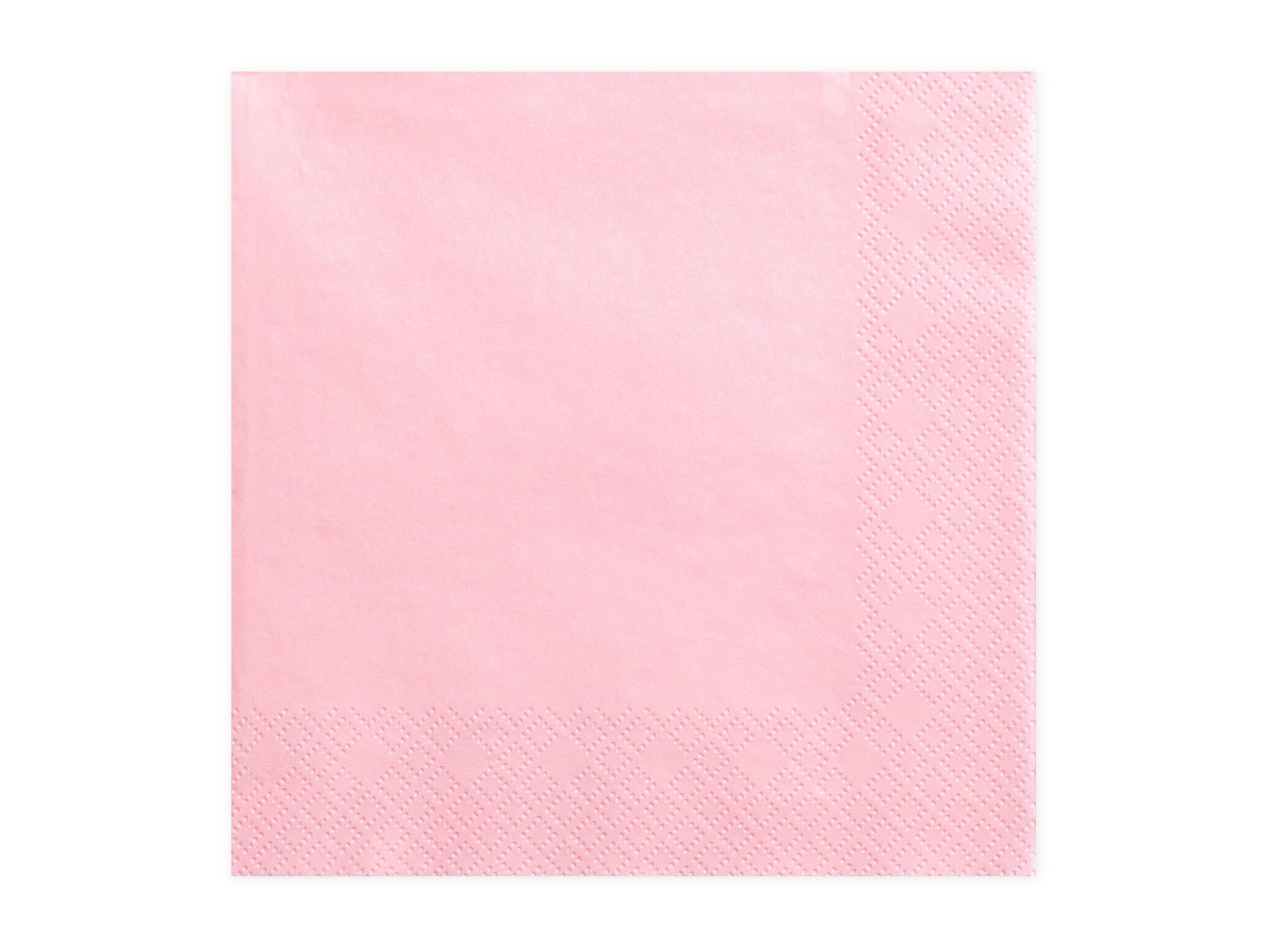partydeco Hängedekoration Салфетки Uni 33x33 cm/ 20St. Rosa