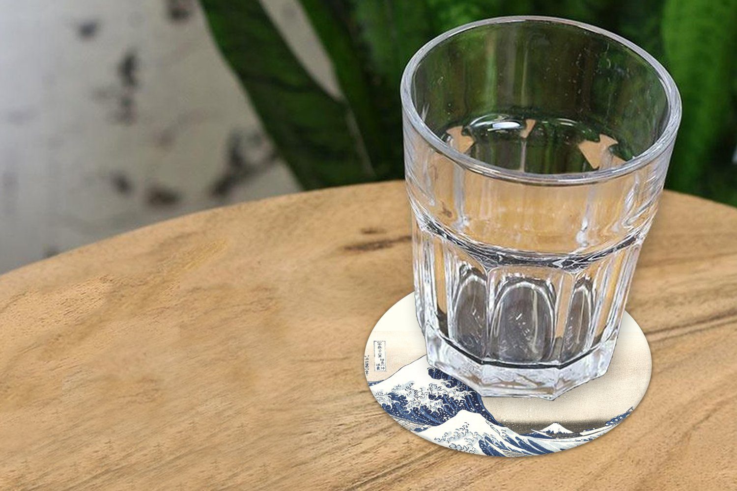 MuchoWow Glasuntersetzer Die Welle Zubehör Getränkeuntersetzer, große - Japanische Gläser, Tasse, 6-tlg., Becher Katsushika Hokusai für Tassenuntersetzer, Kunst, Korkuntersetzer, von - Kanagawa