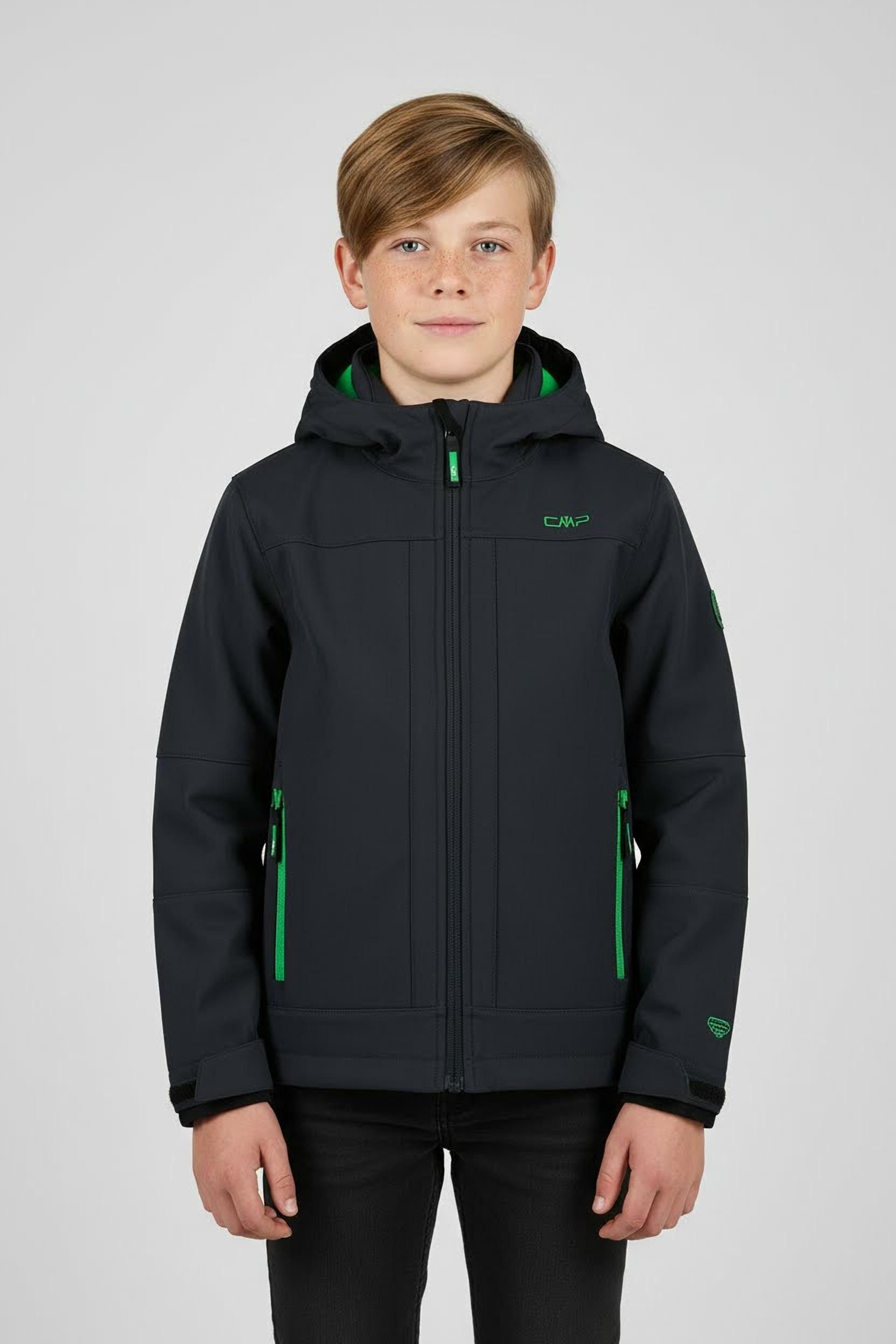 CMP Softshelljacke KID SOFTSHELL JACKET FIX HOOD für Kinder (1-St) Atmungsaktiv & Wärmeisolierend & Wasserabweisend & für Kinder