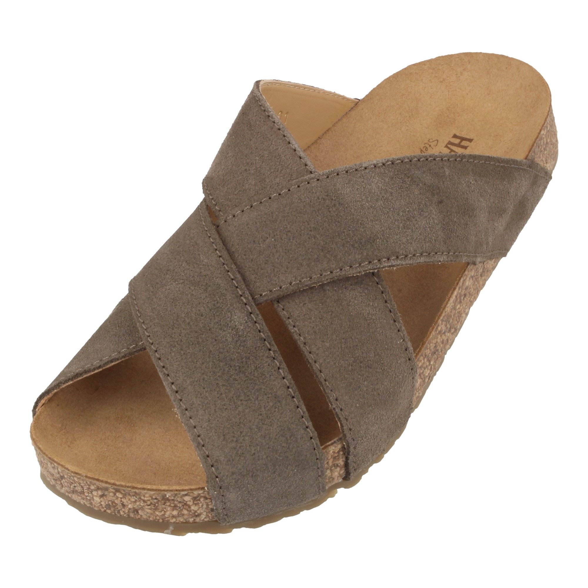 Haflinger Bio Como Sommer Sandale aus Leder Hausschuh Unisex Hausschuh