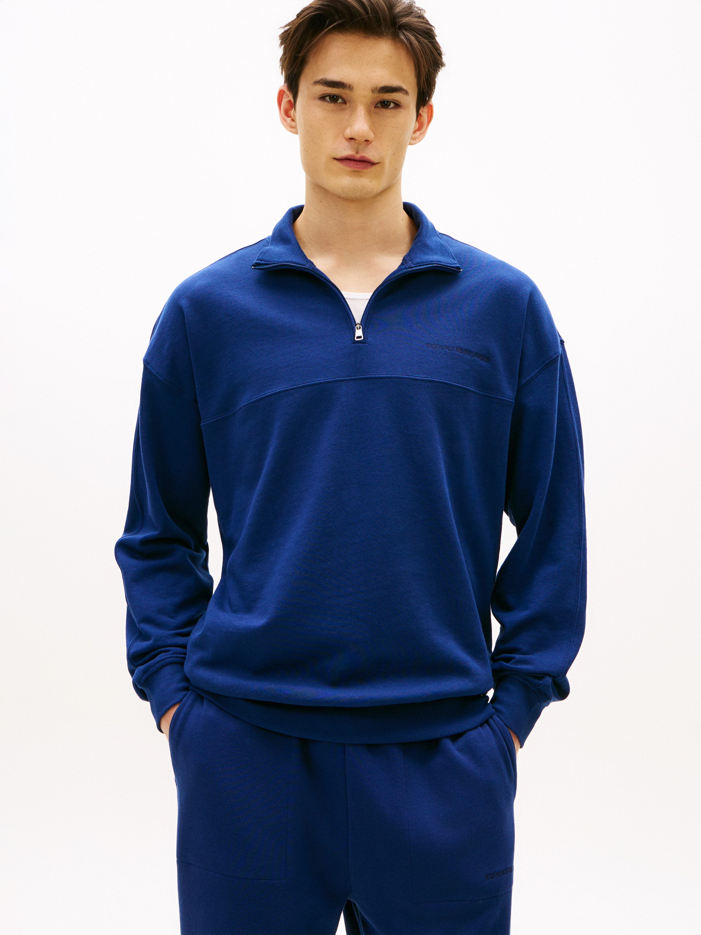 Tommy Hilfiger Underwear Sweatshirt mit Troyerkragen und Reißverschluss