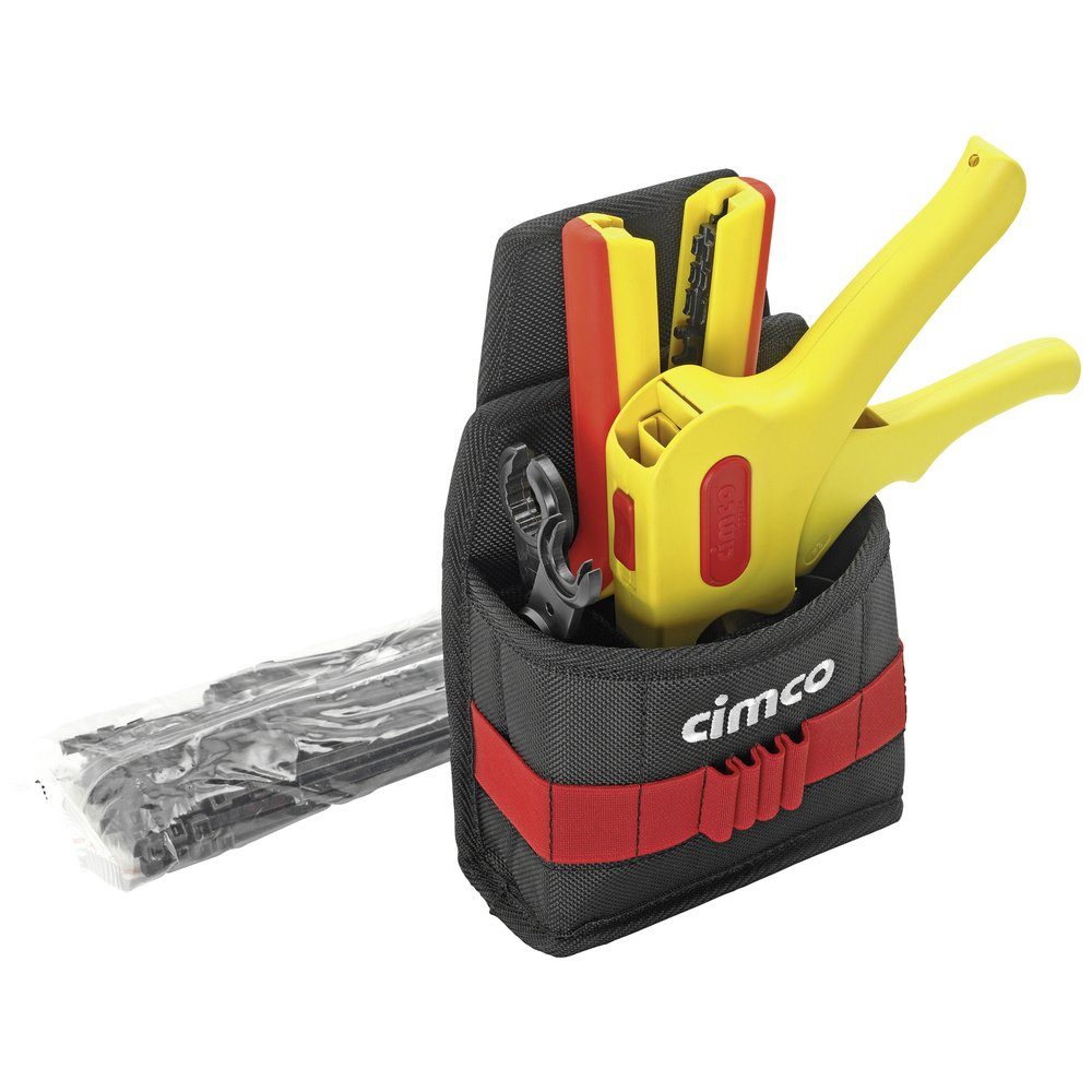 Cimco Werkzeugtasche Cimco Gürteltasche Solar inkl. 4 Tlg 170477 Elektriker, Handwerker Wer