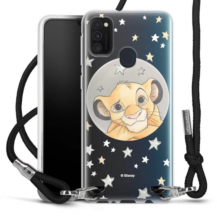 DeinDesign Handyhülle Simba Disney König der Löwen Simba ohne Hintergrund Samsung Galaxy M21 Handykette Hülle mit Band Case zum Umhängen