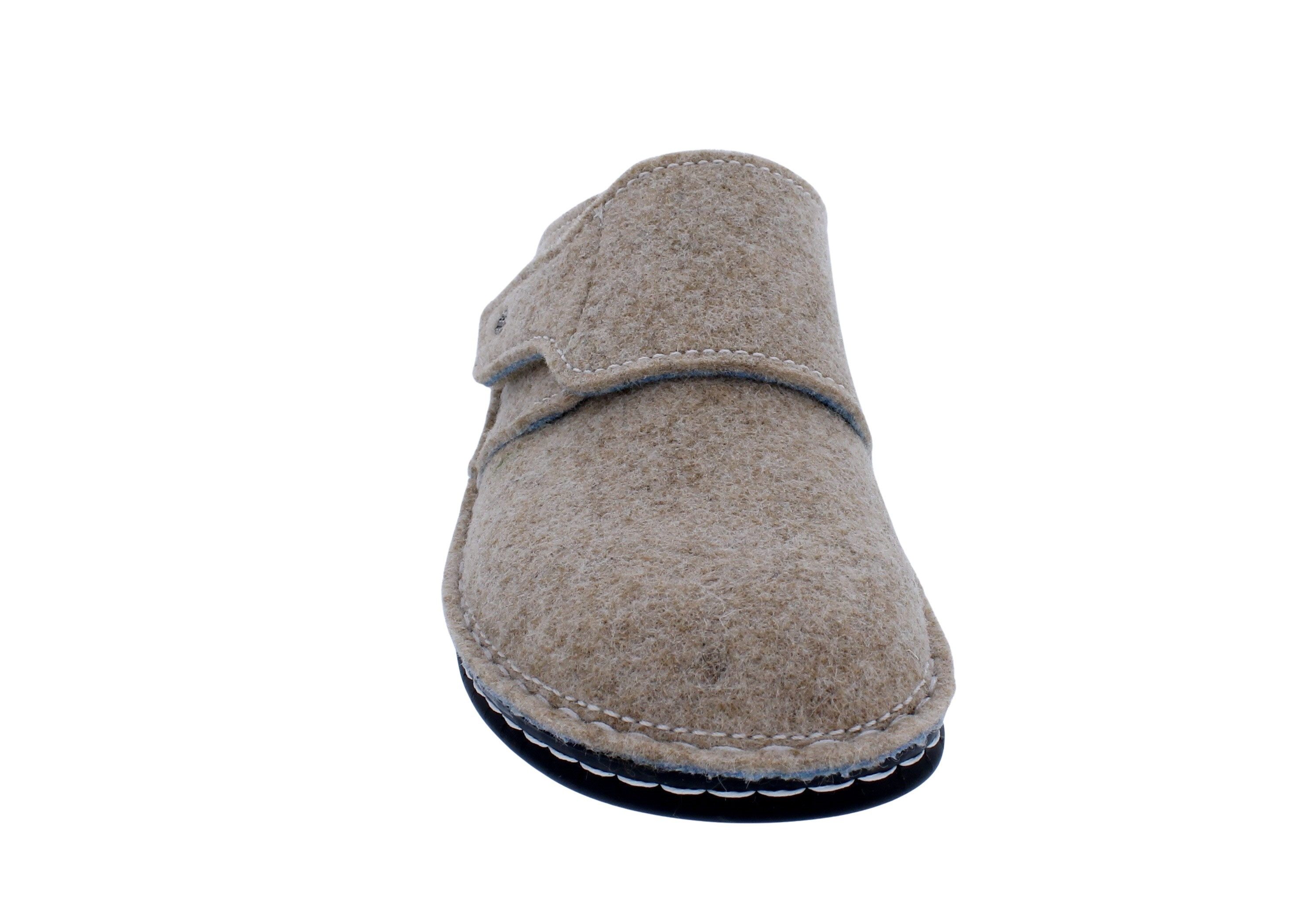 Finn Comfort Finn Comfort Goms 6569-482006, Doublefilz, Beige, Klettverschluss, Wec Pantoffel