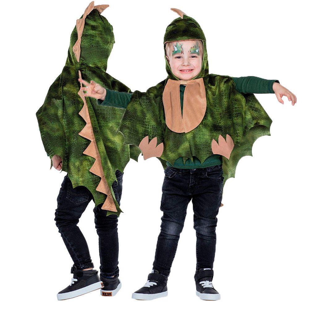 Party x People Kostüm Cape Dino Drache grün