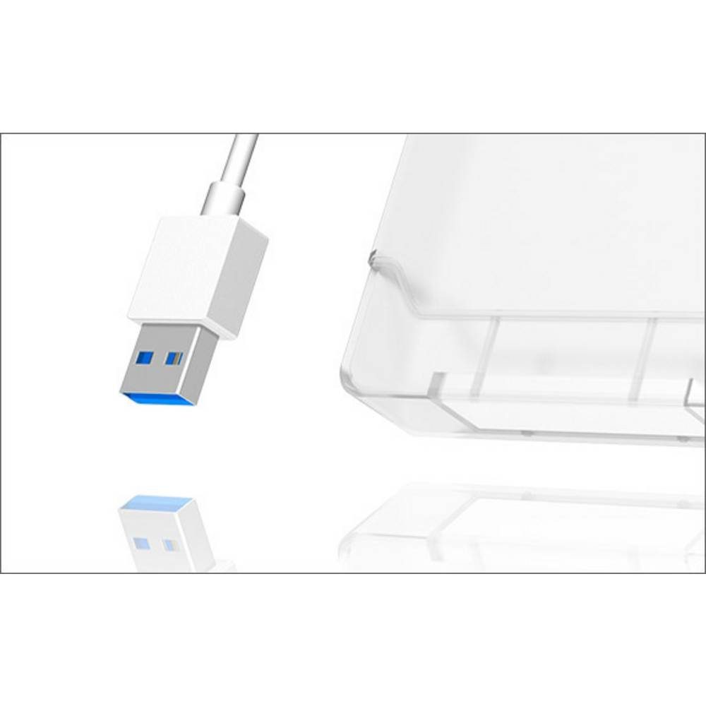 ICY BOX Festplatten-Gehäuse Raidsonic Adapter Kabel und Gehäuse für eine 2.5″ SATA IB-AC703-U3, HotSwap-fähig